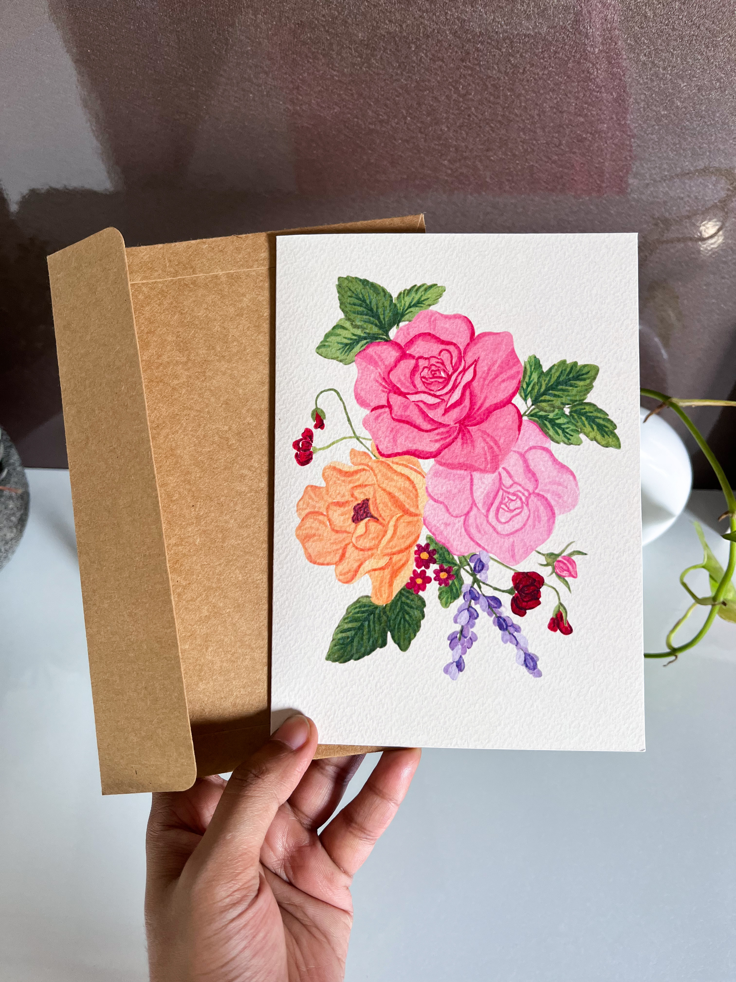 Floral Bouquet Greeting Card