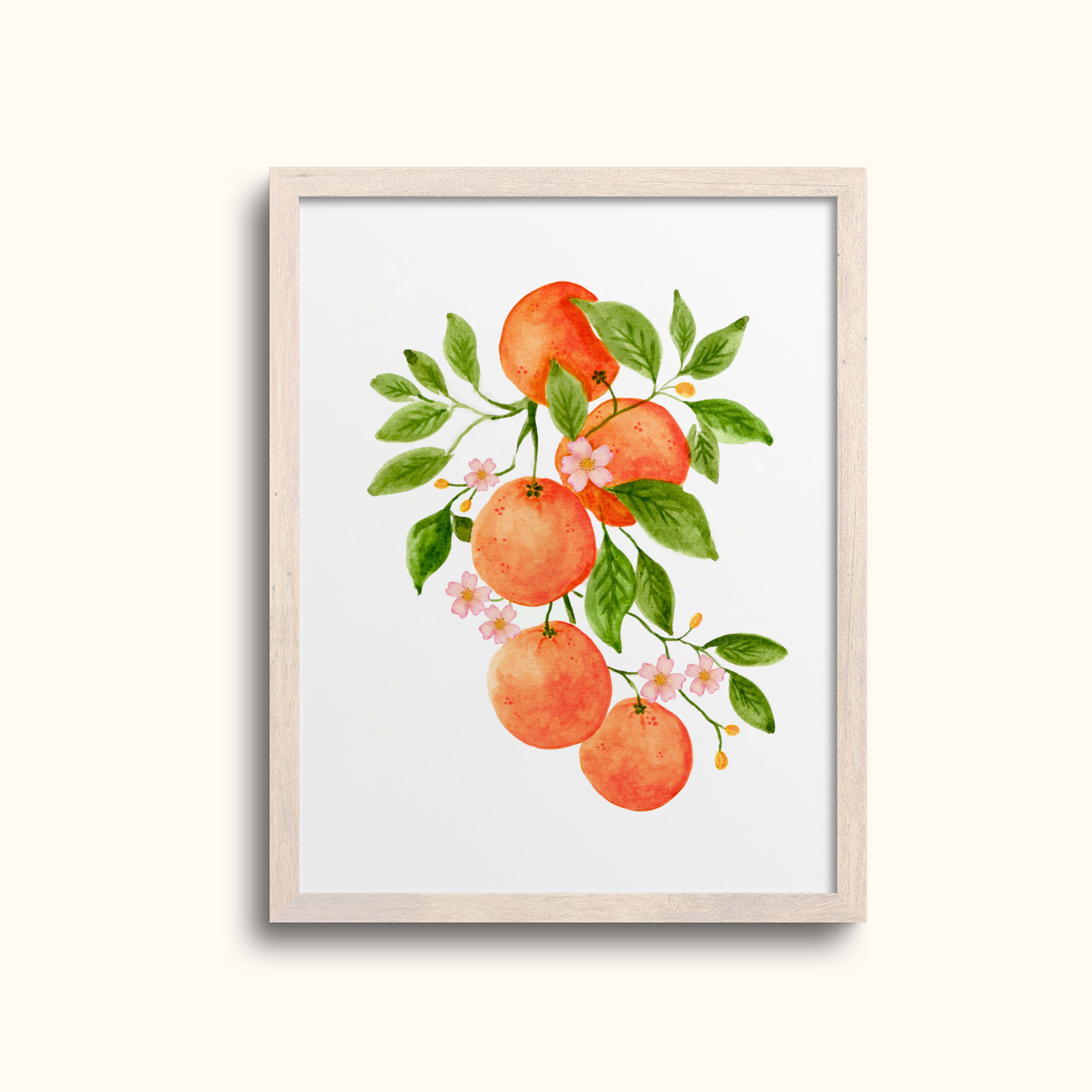 Citrusy Oranges Art Print