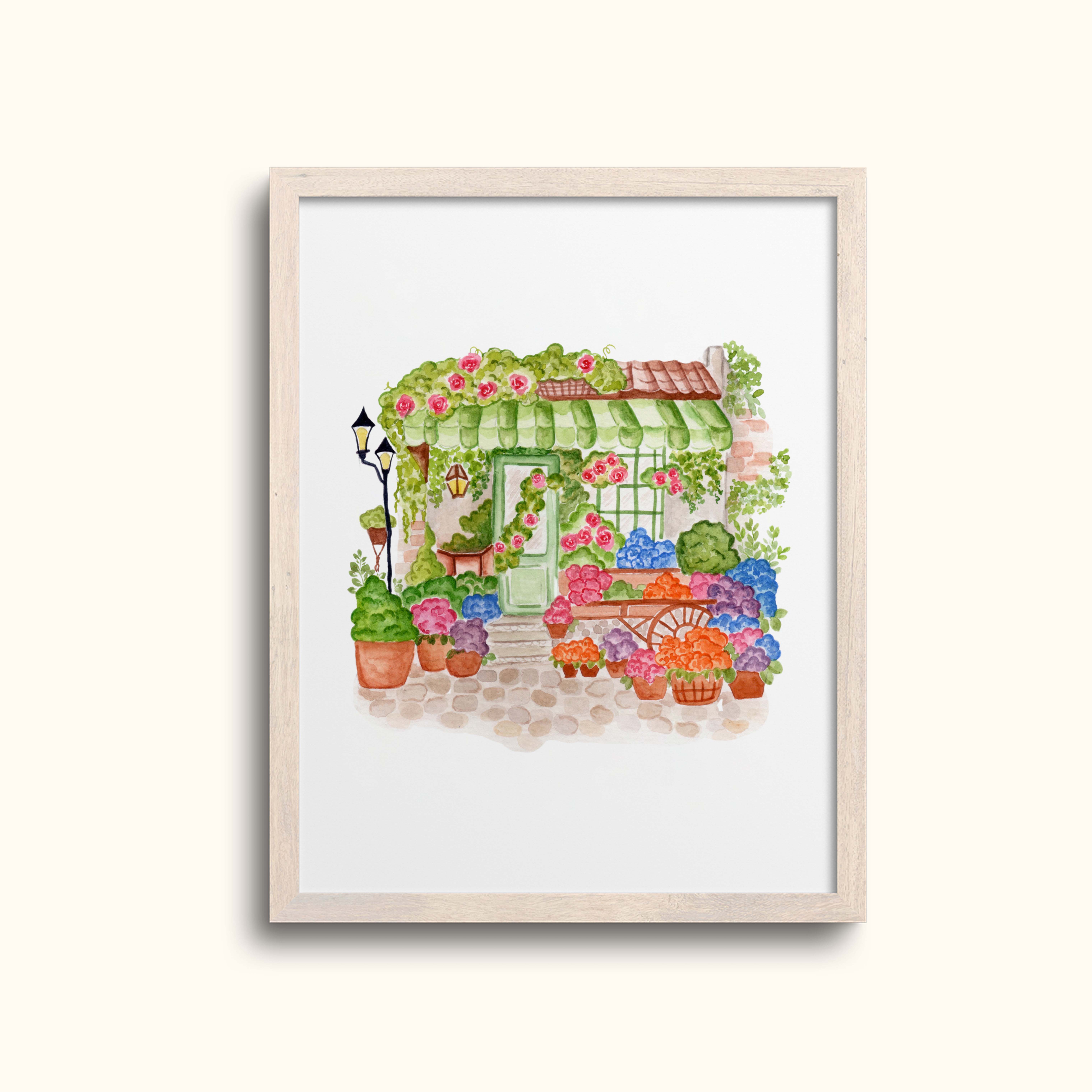 Flower Shop Art Print