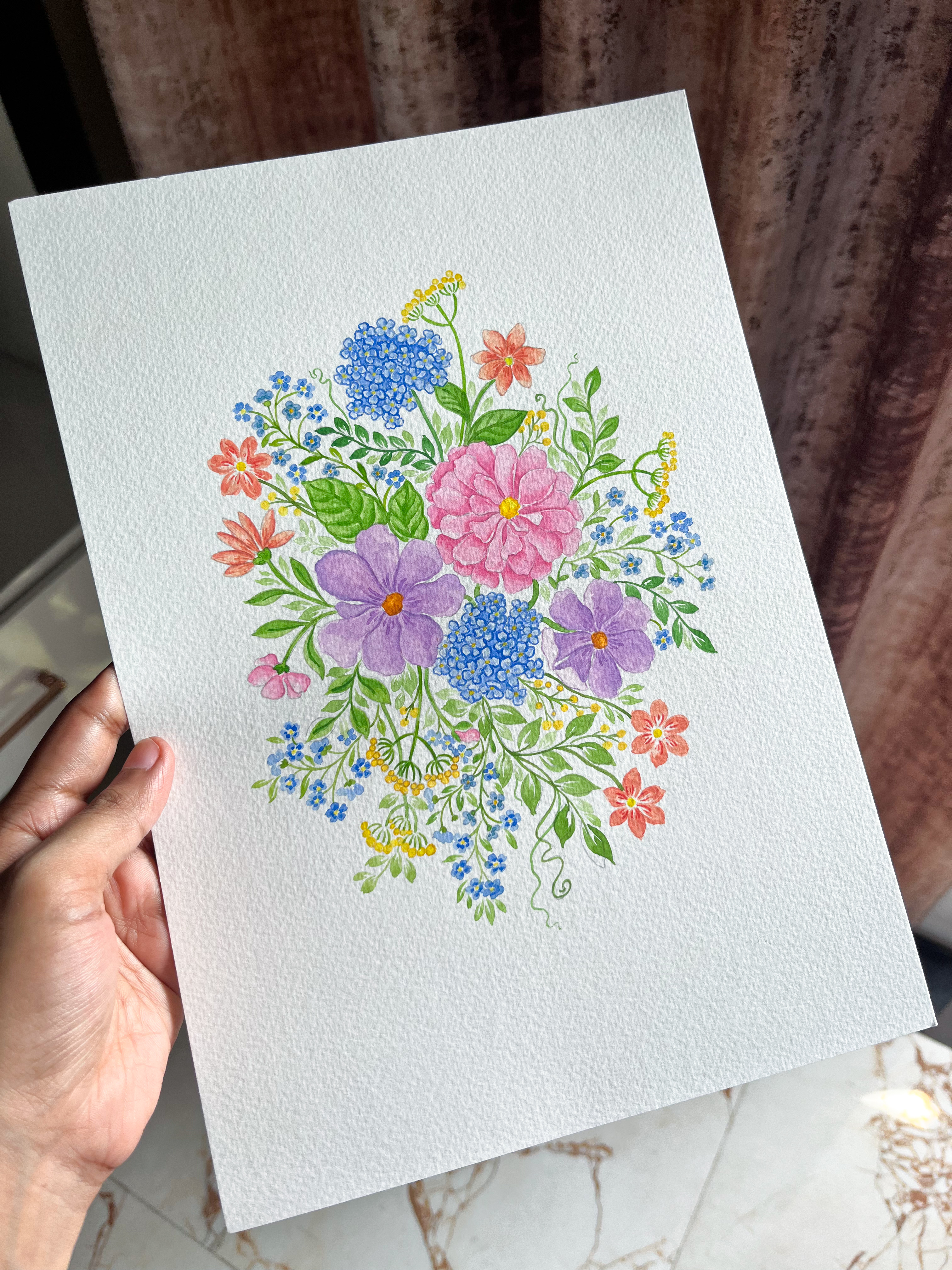Watercolor Floral Bouquet