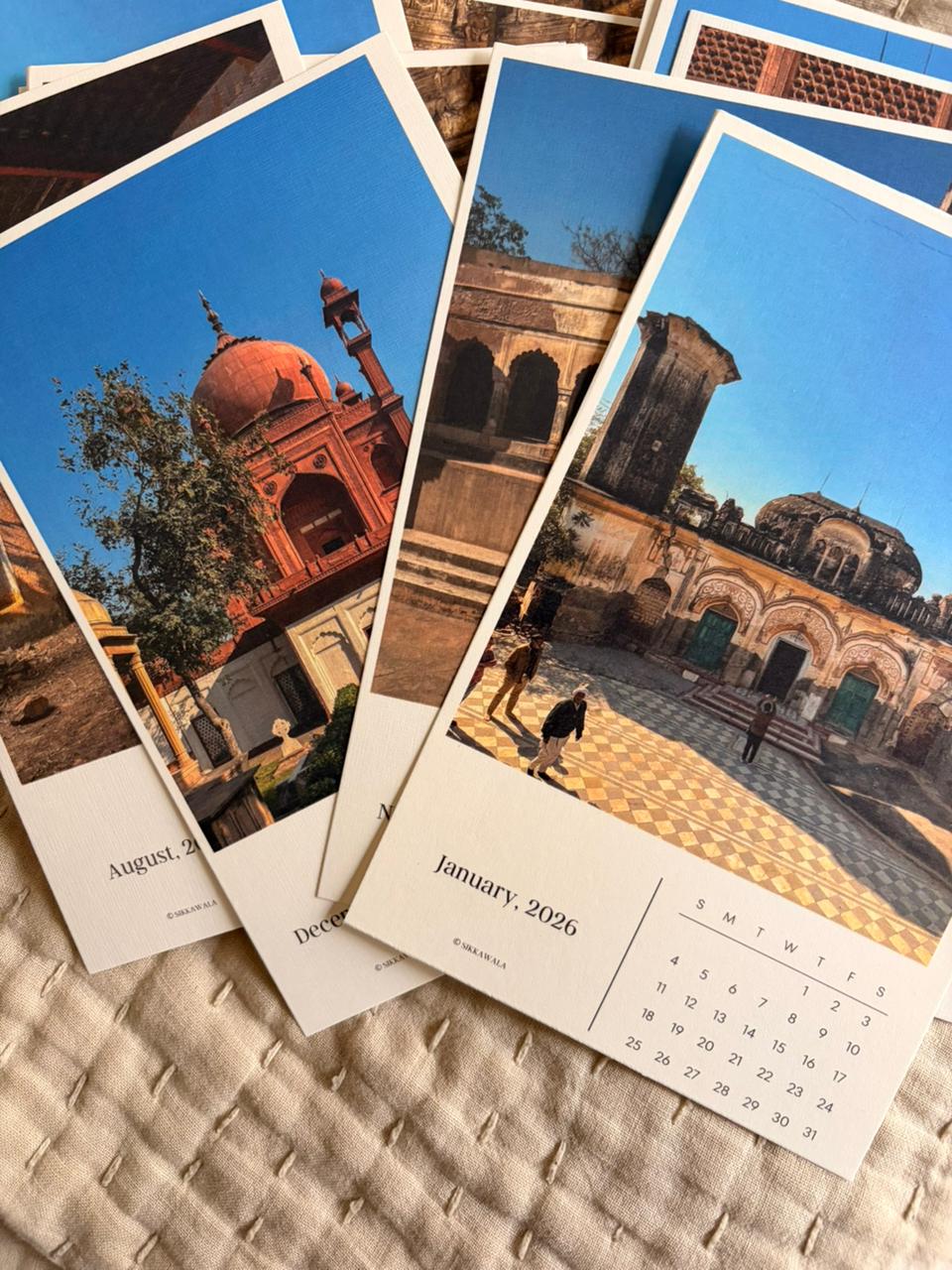 Historic 2026 Desk Calendar