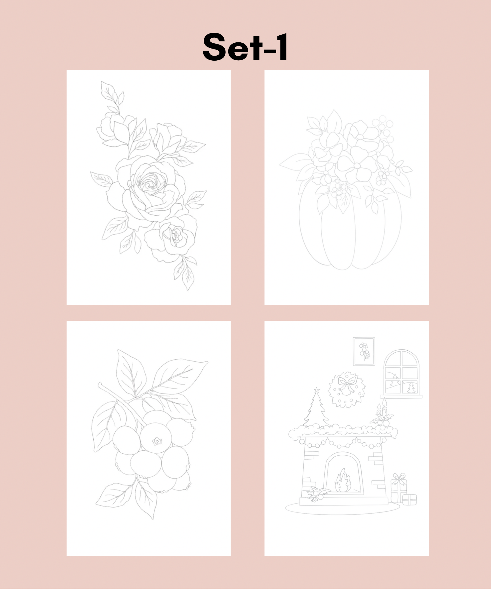 Paintable Art Sheets(Set - 1)