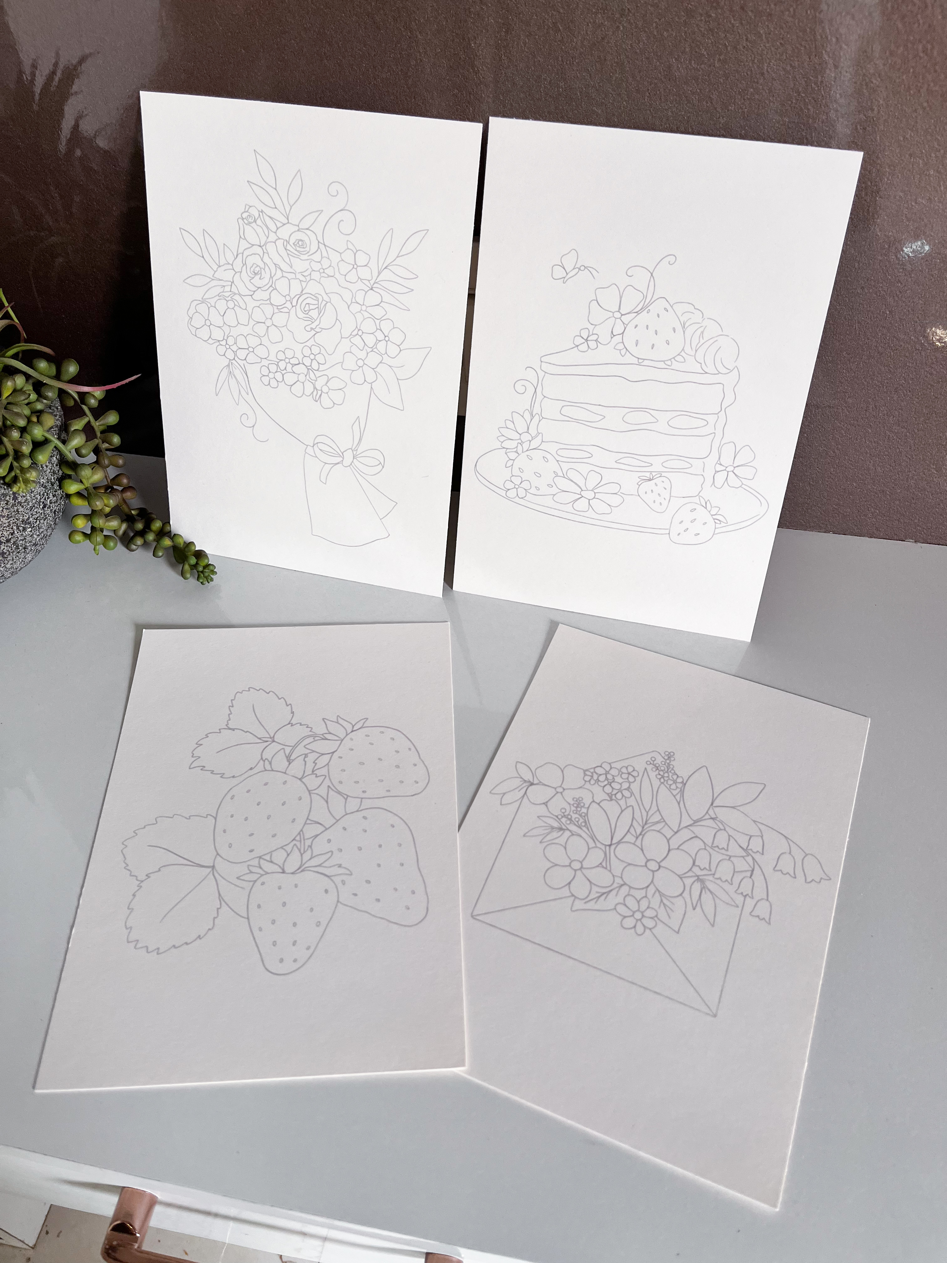 Paintable Art Sheets (Set - 5)