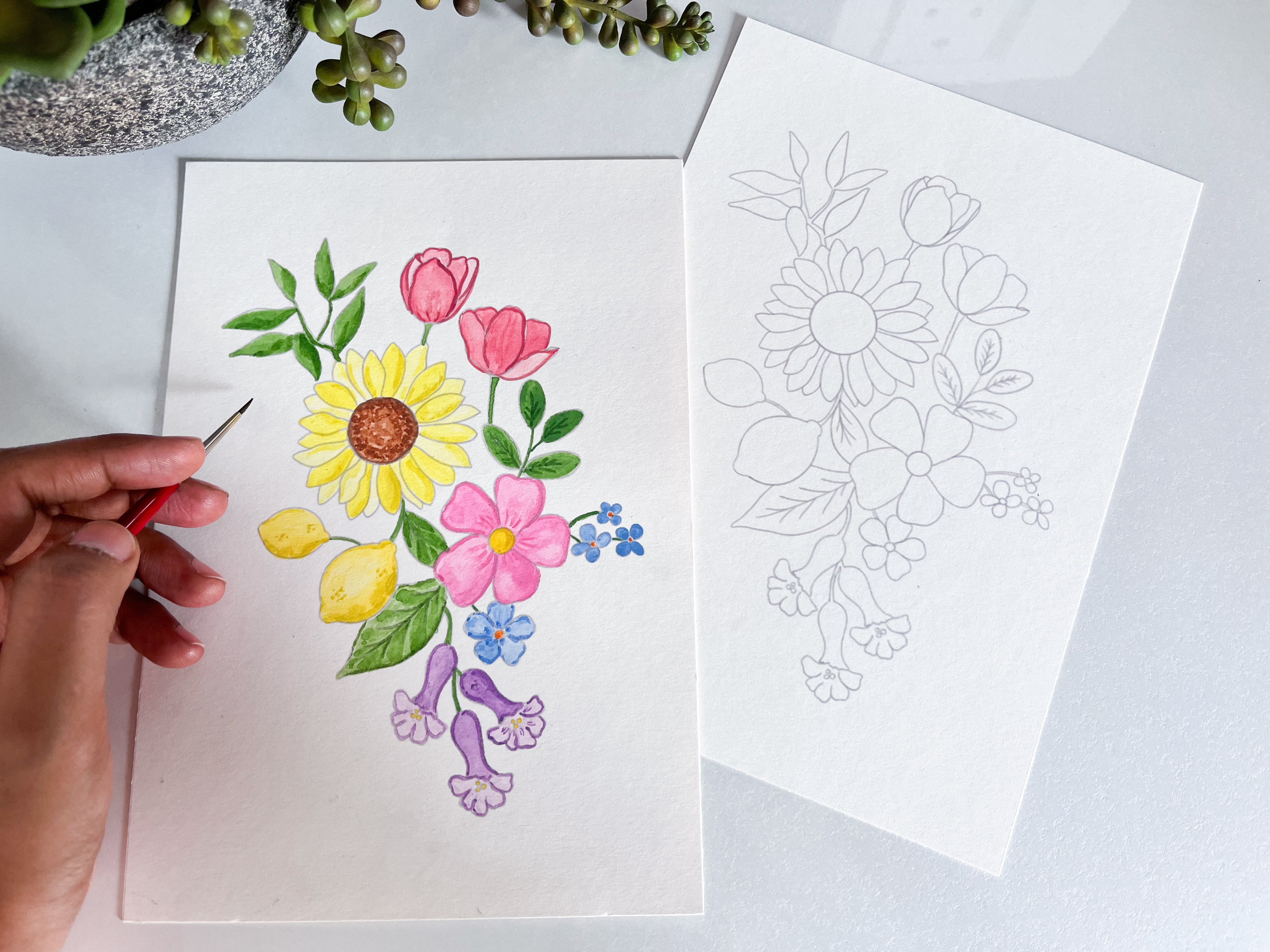 Paintable Art Sheets (Set - 4)