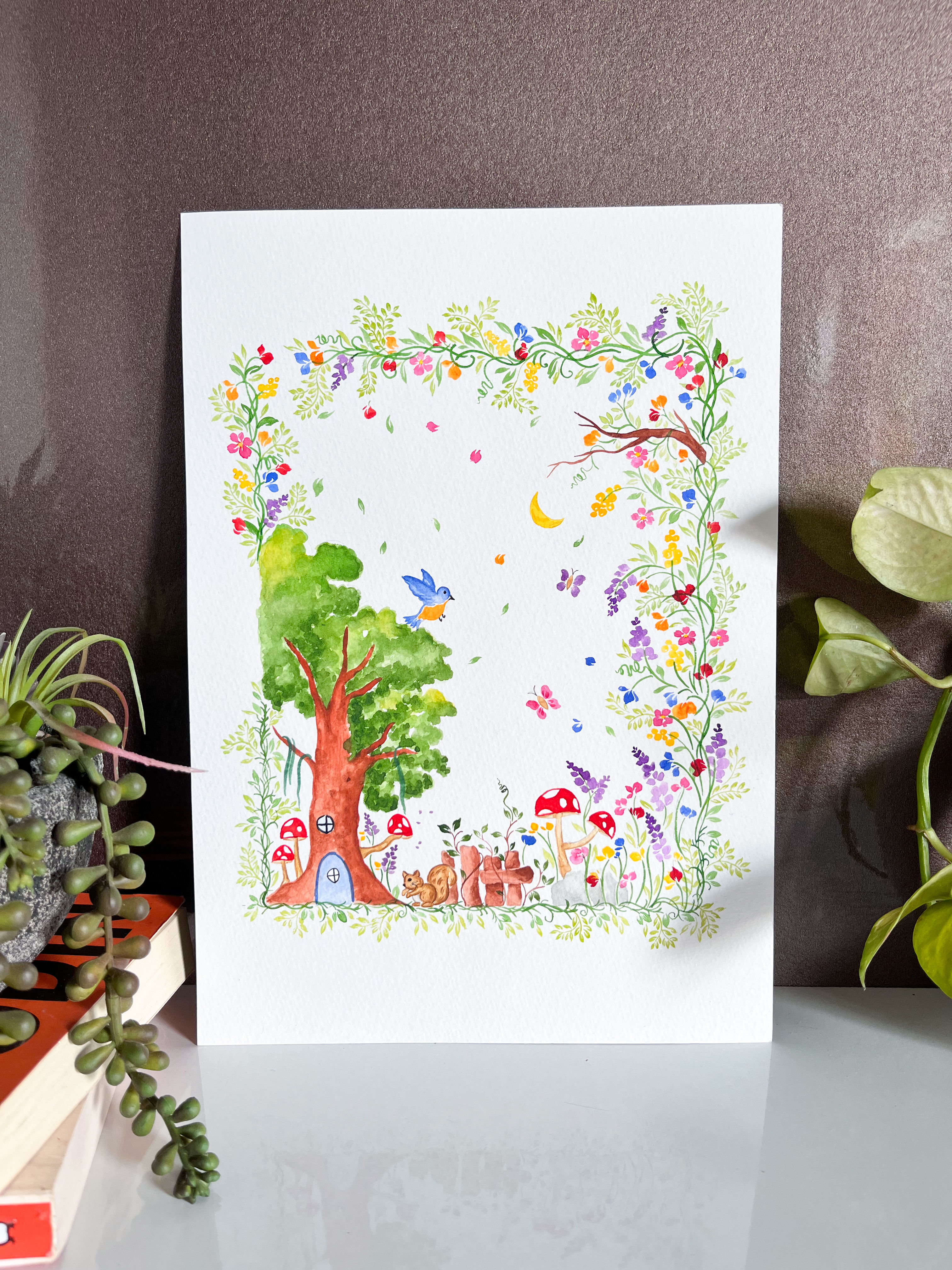 Watercolor Enchanted Forest