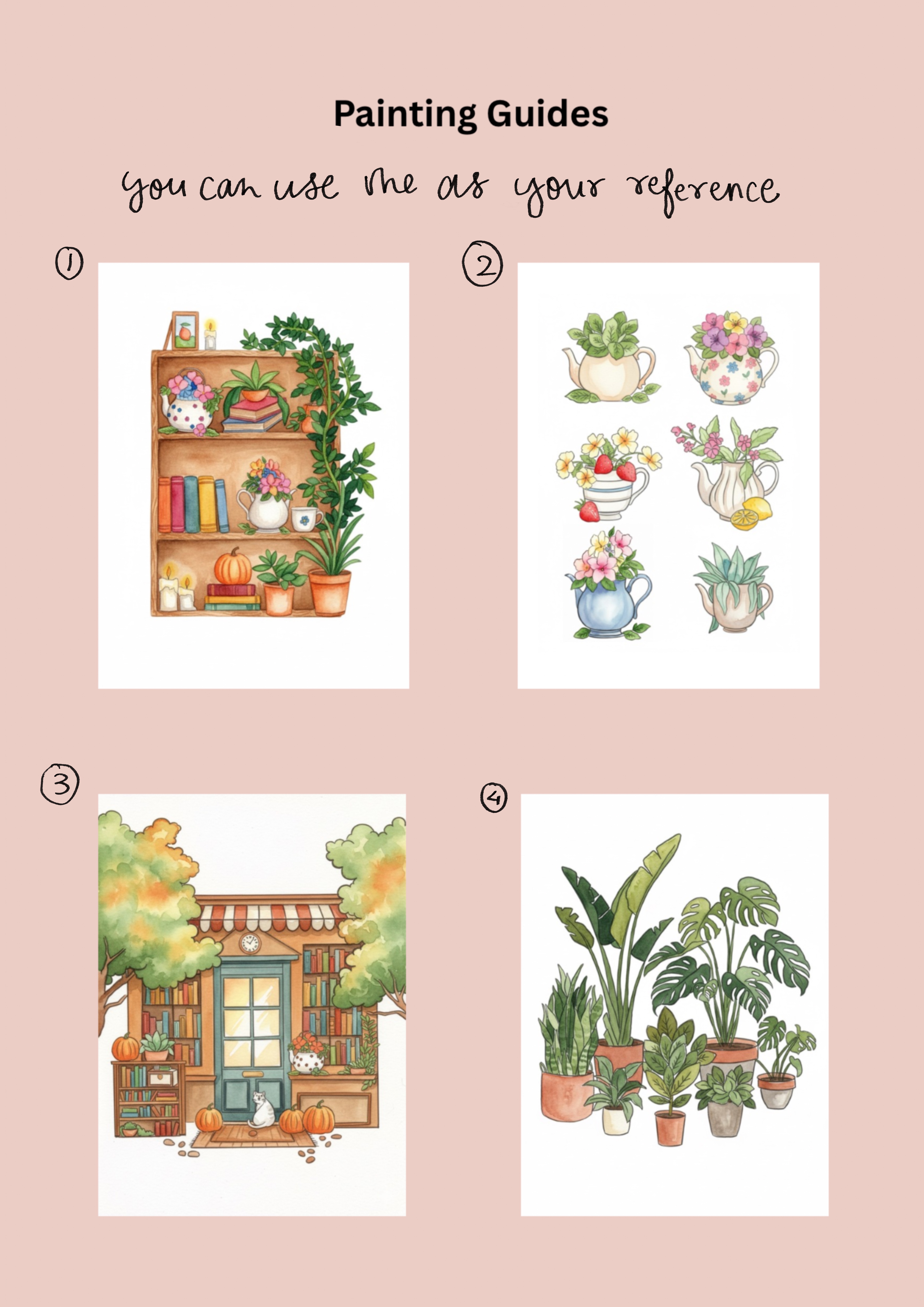 Print & Paint Art Sheets - Set of 8