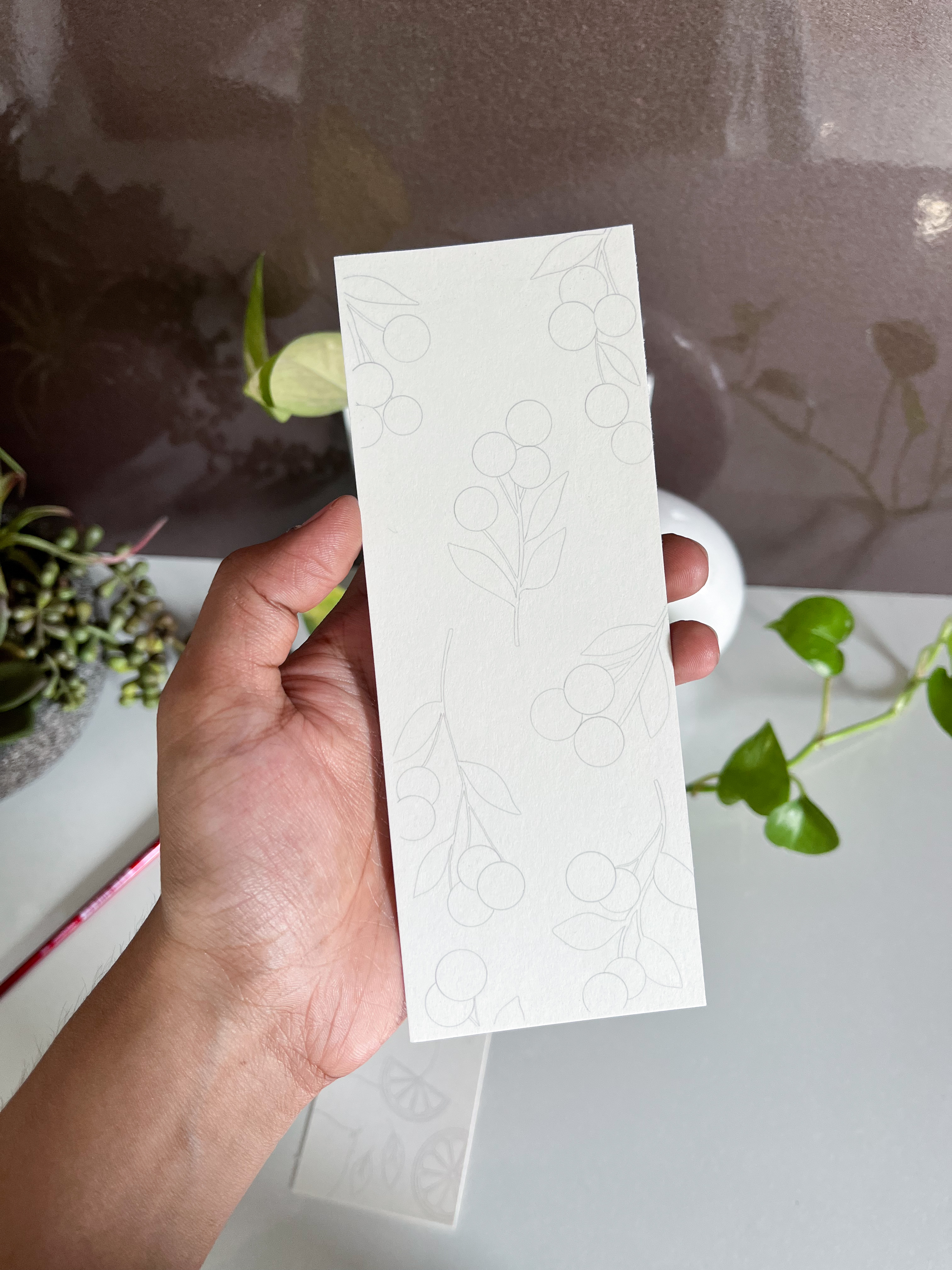 Cherry and Lemon Paintable Bookmark Set