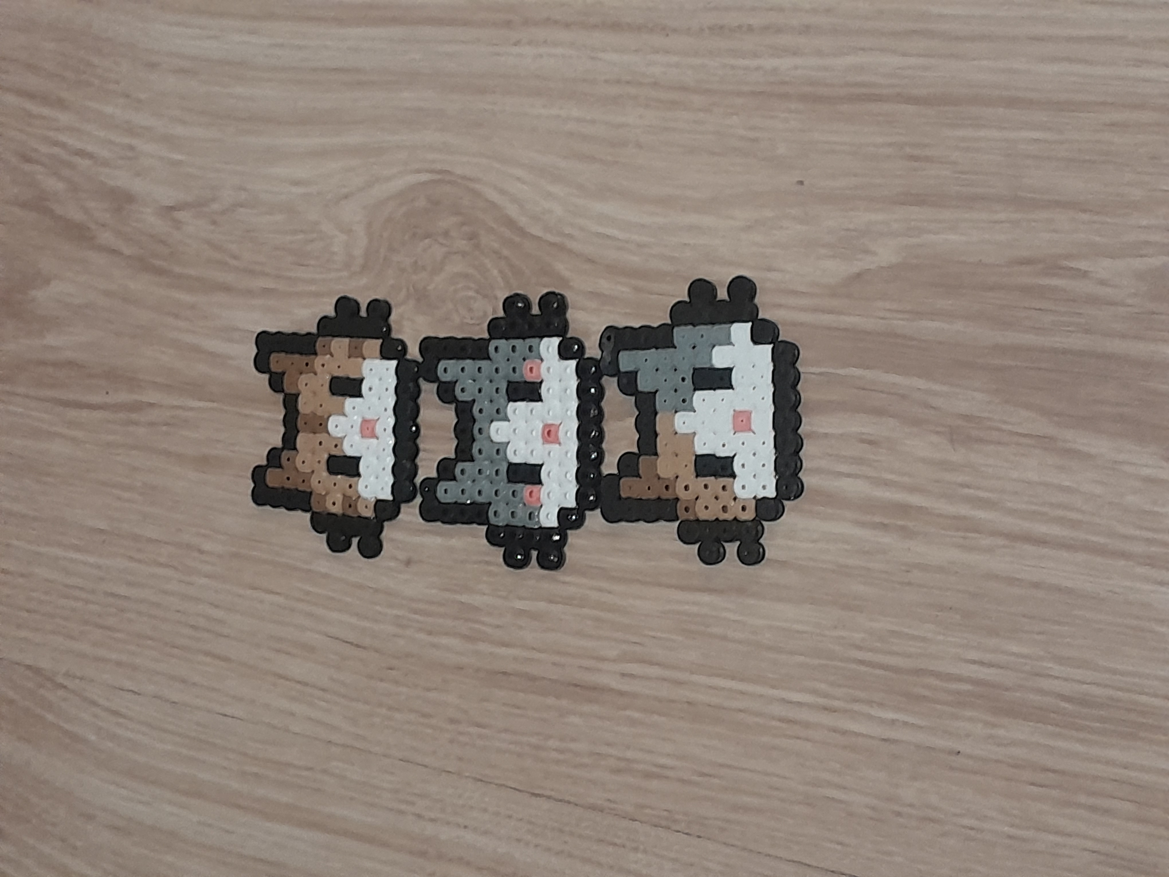 Petit chat en perle de hama