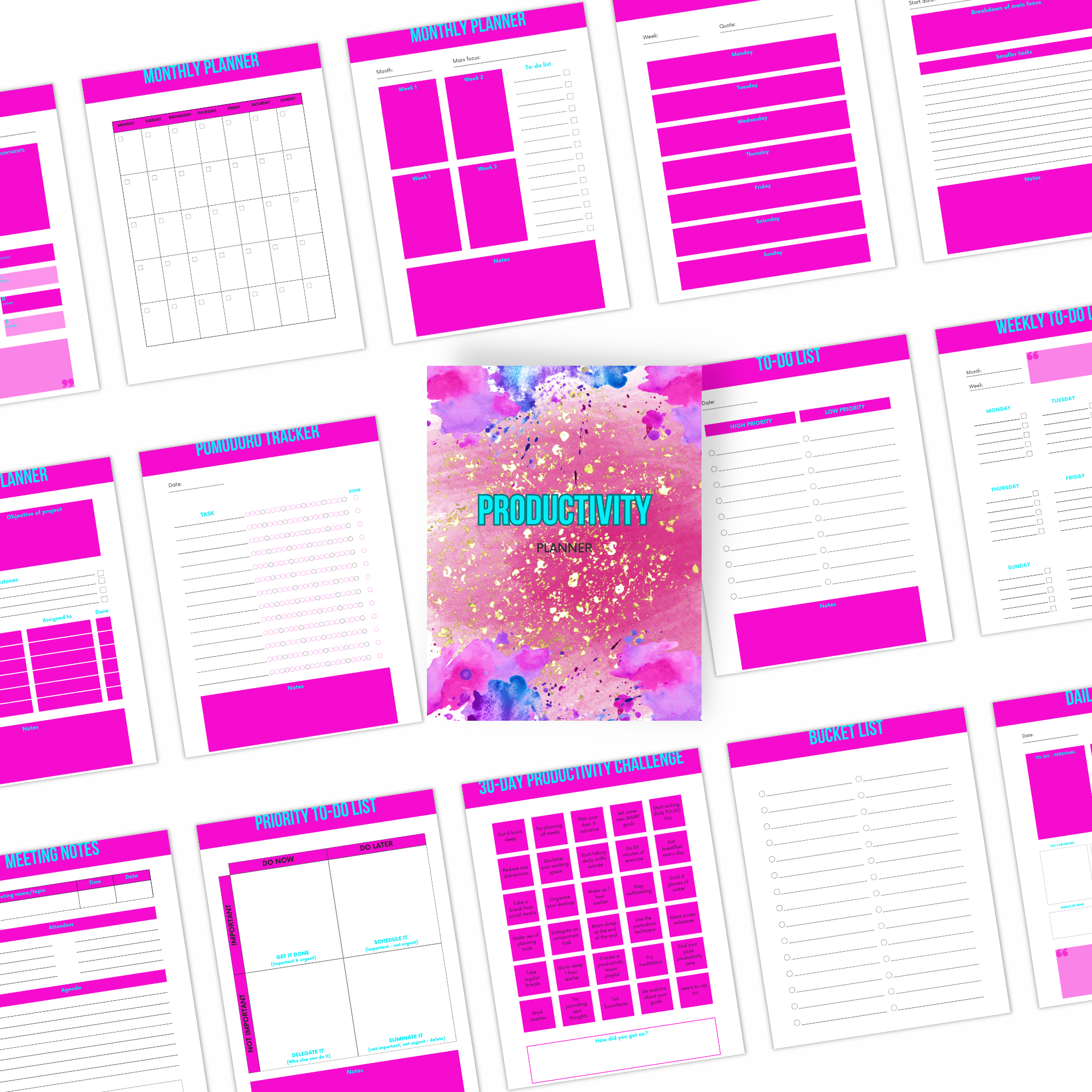 Productivity and Product Launch Planners