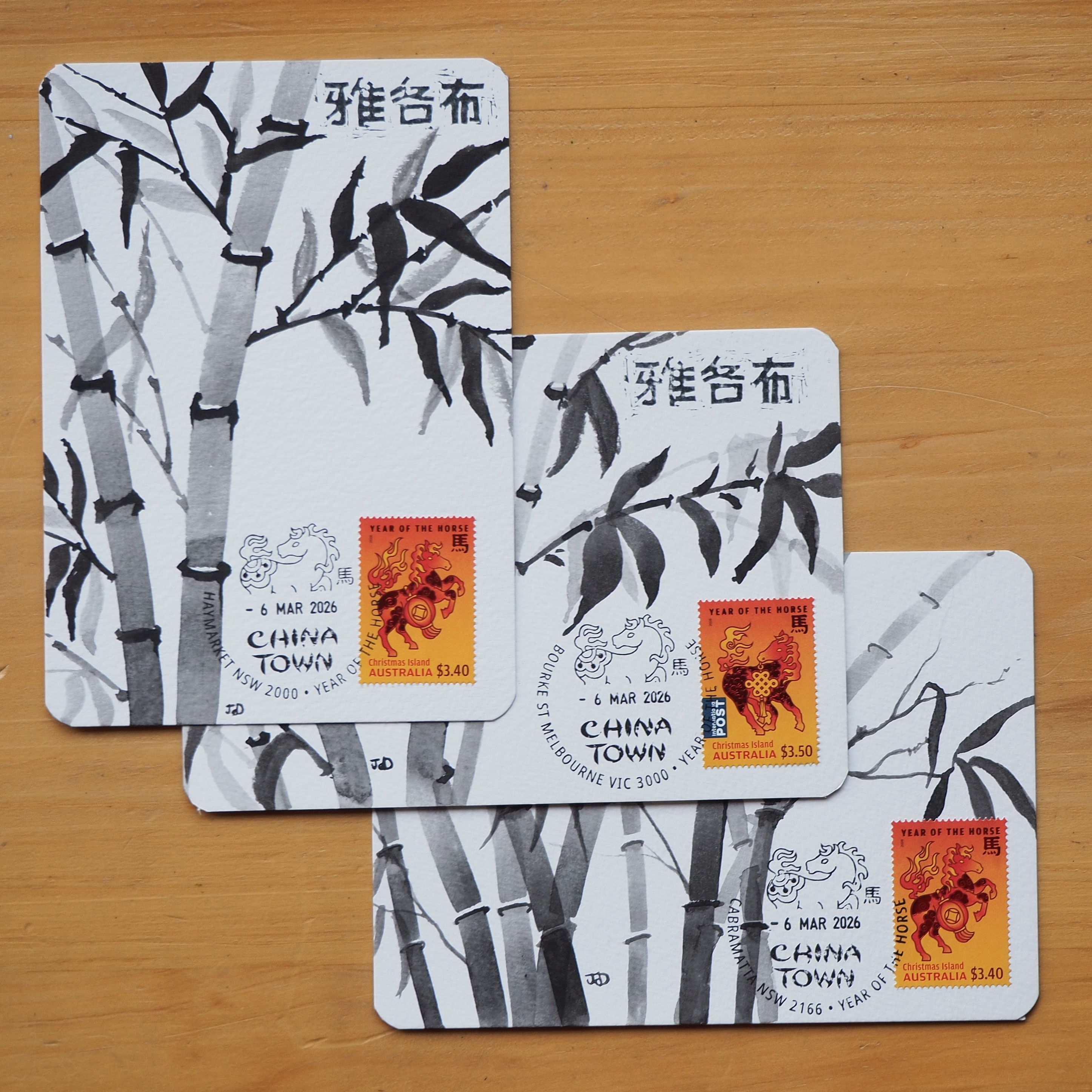 ORIGINAL- Lunar New Year of the Horse (set of 3)