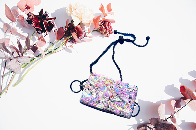 Bracelet Handmade Polymer Clay "Psychadelic Shack"