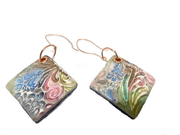 Handmade -  Handmade Polymer Clay Nature-Inspired Earrings and Pendant