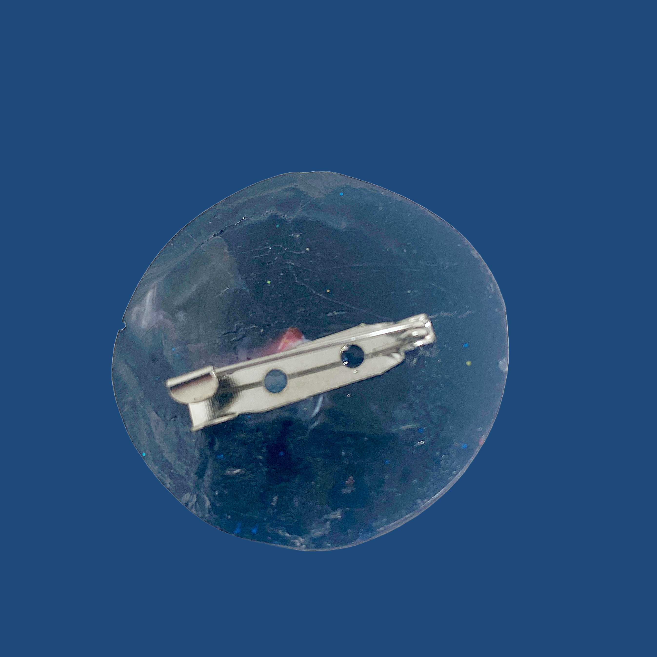 Handmade Polymer Clay Pin "Retro Orbit Brooch"