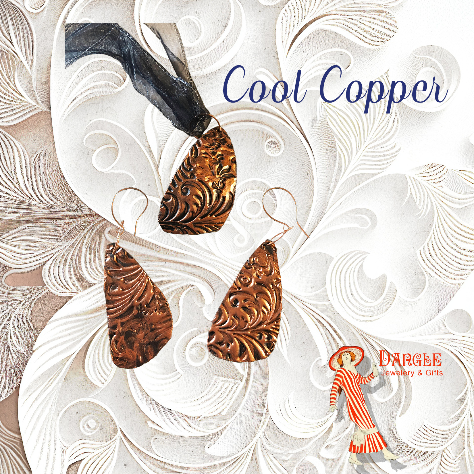 Handcrafted Copper Handmade Jewelry Set