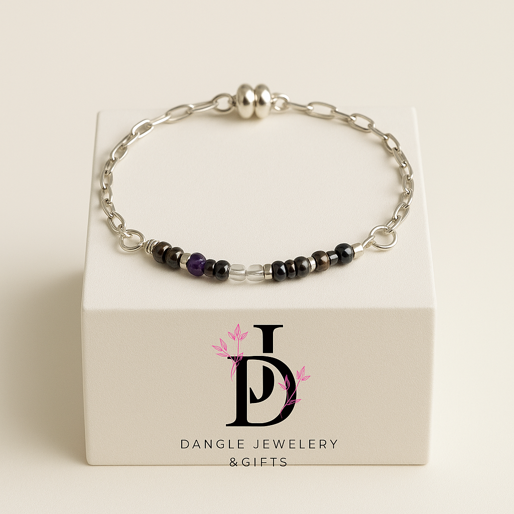 Beaded MORSE CODE BRACELET (love)