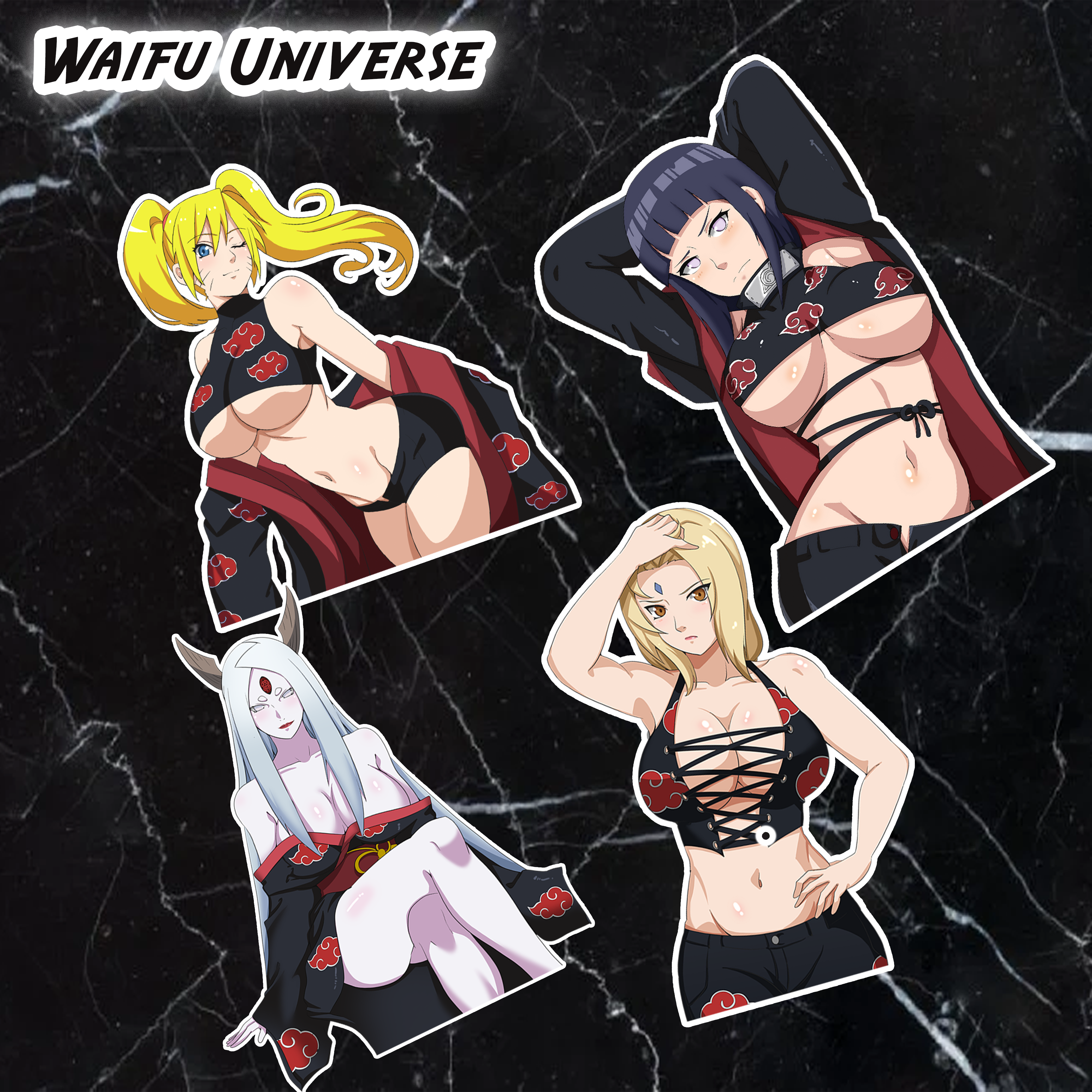 Akatsuki Gals 4 Pack Vinyl Decal