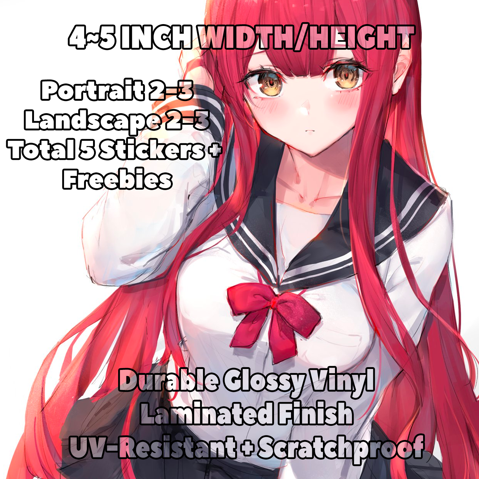 5X Mystery Waifu Sticker Packs -  NO DUPLICATES