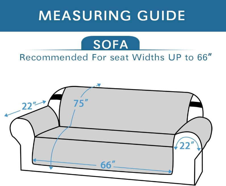 Couch Cover for 3 Cushion Cover Pet Friendly Sofa Cover for Dog Washable Furniture Protector Water Resistant Slipcover with Non Slip Elastic Strap(Sofa, Ivory/Beige)