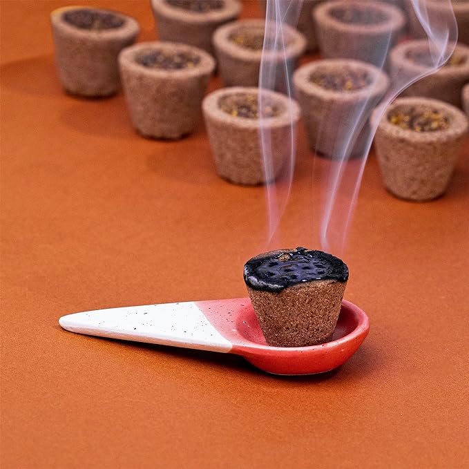 Ceramic Incense Burner with Ash Catcher