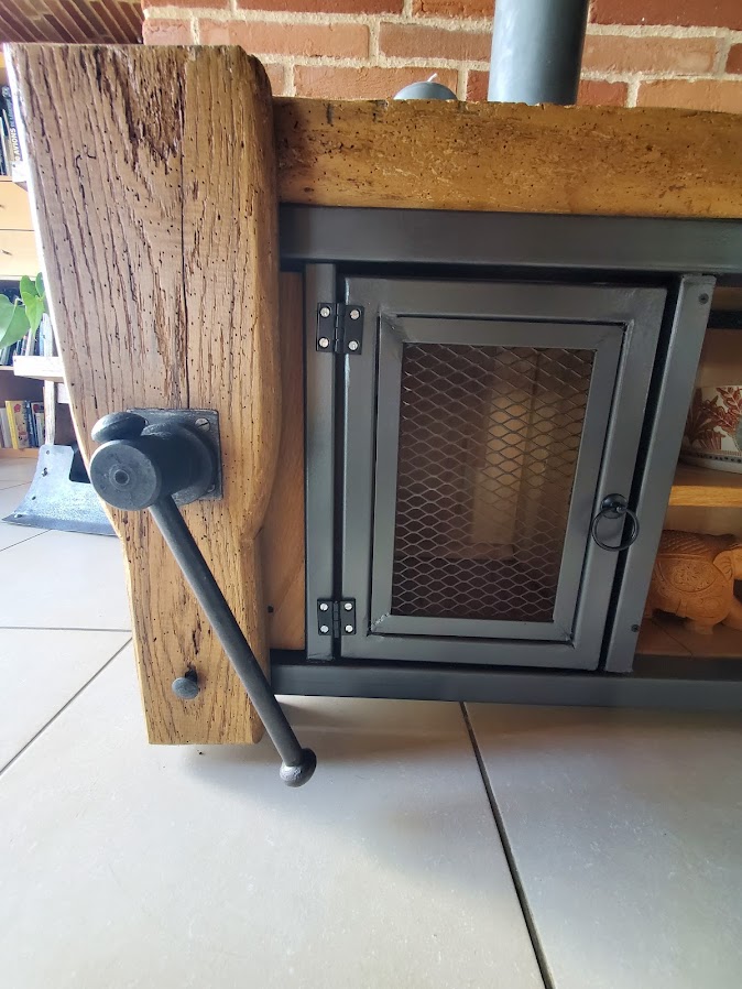 Meuble TV industriel en bois et métal