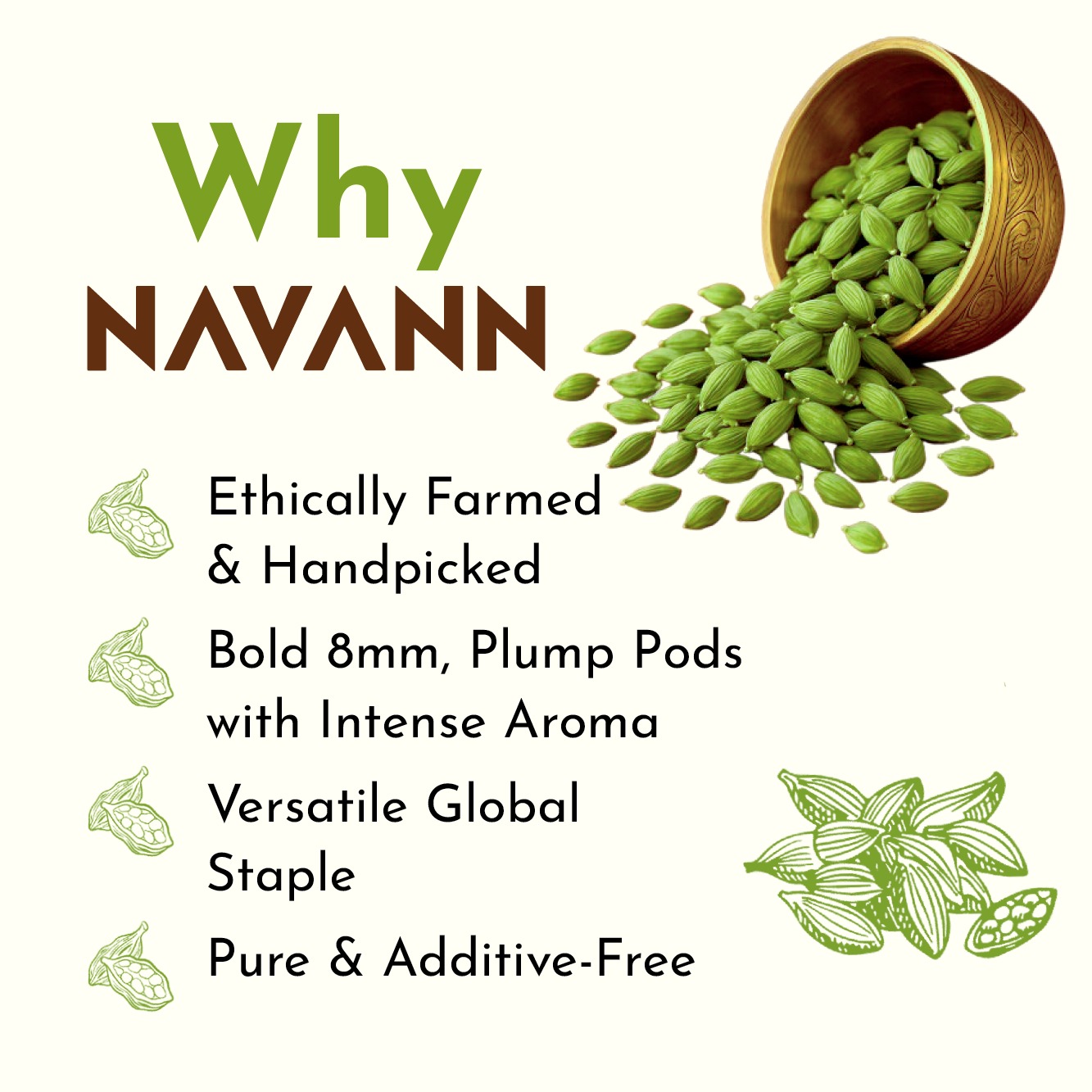 Navann Green Cardamom Premium 