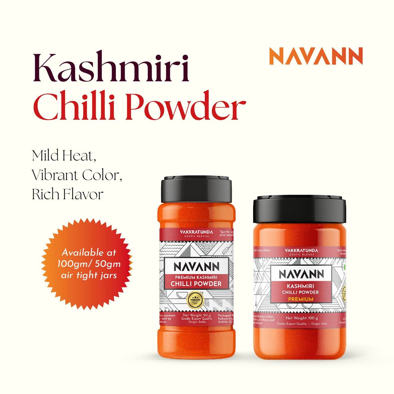 Navann Kashmiri Chili Powder Premium 