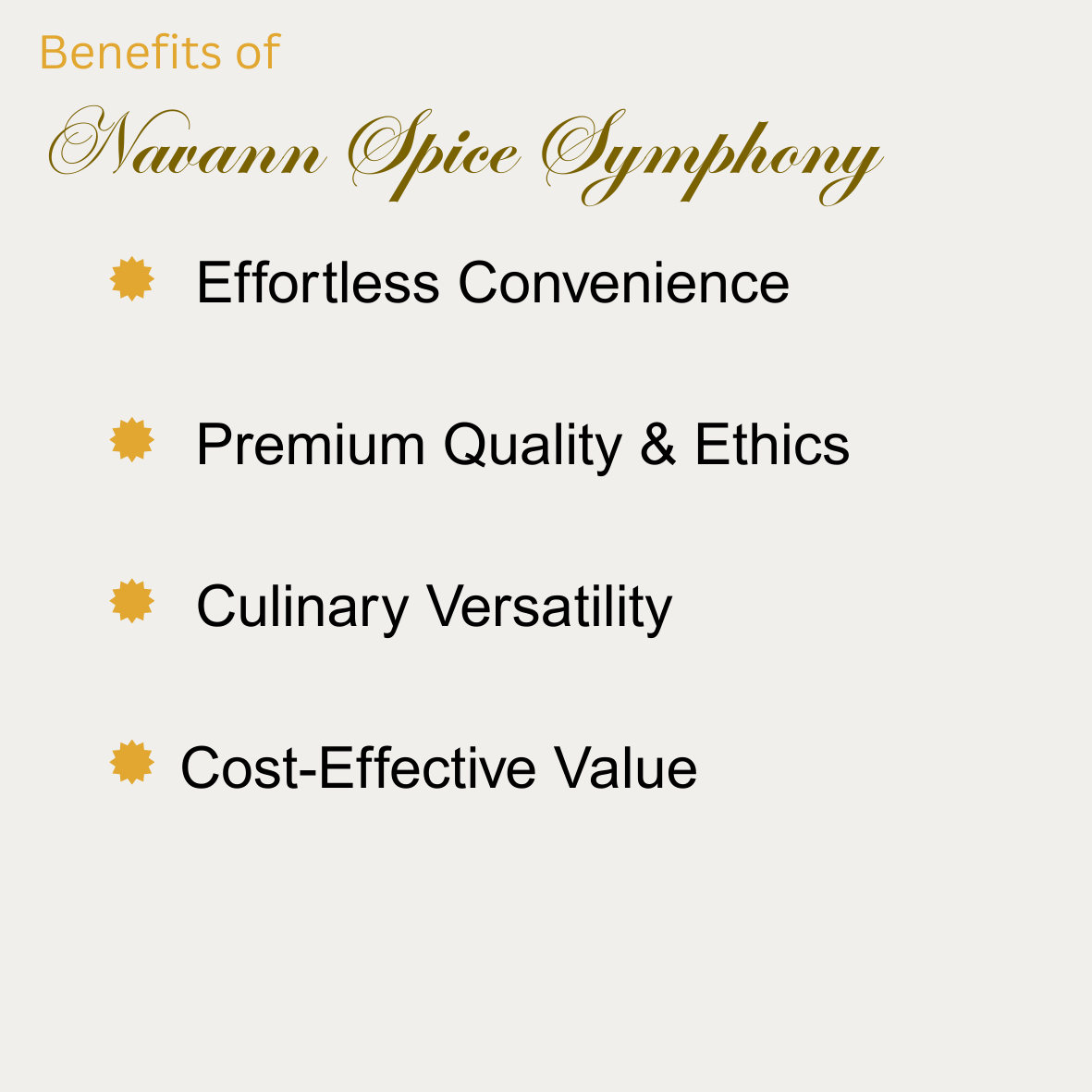 Navann Spice Symphony -  Black & Gold Blend