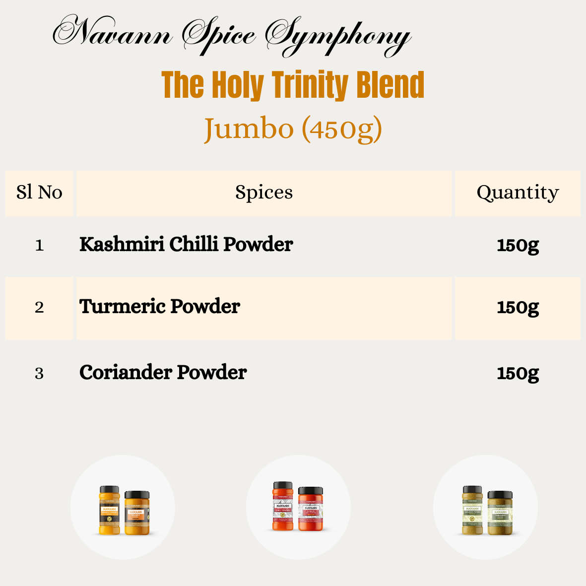 Navann Spice Symphony - The Holy Trinity Blend