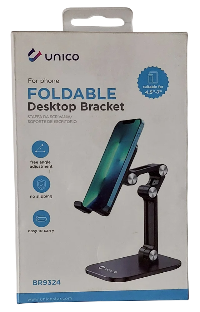 Suporte de mesa de 4 eixos para Telemóveis de até 7"