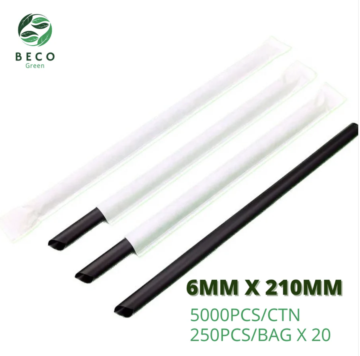 Bamboo 6mm Straws