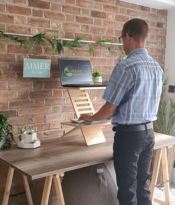 Bureau Assis-Debout - Laptop de bureau
