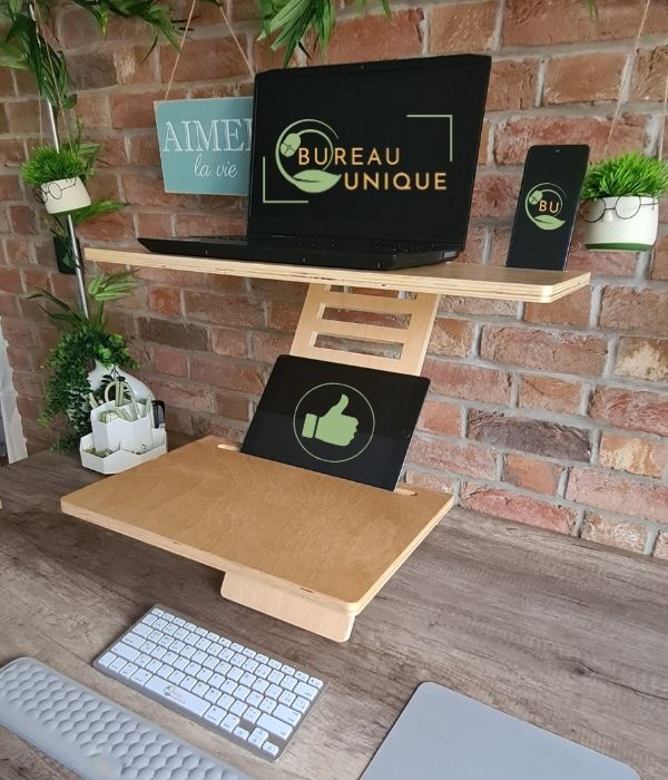 Bureau Assis-Debout - Laptop de bureau