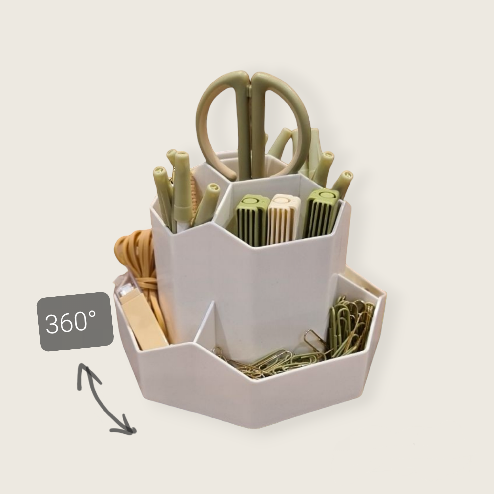 Organiseur de bureau tournant