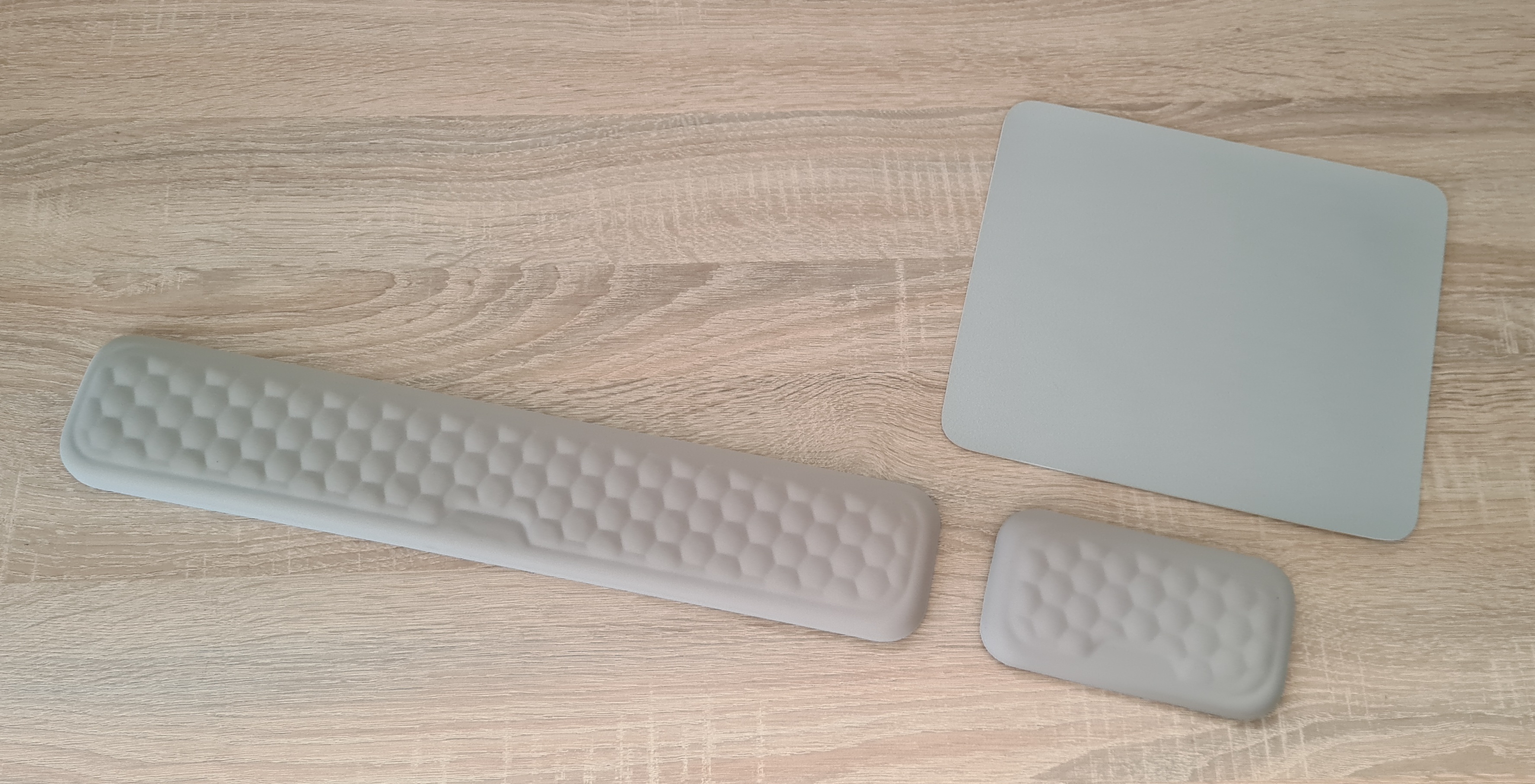 Lot Repose-poignets ergonomiques (Lot clavier + souris) + Tapis de souris réversible