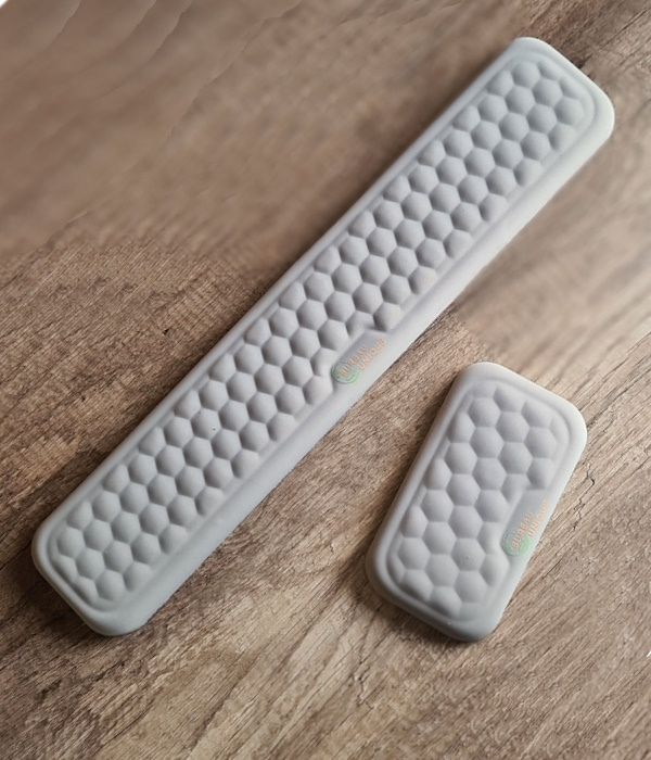 Lot Repose-poignets ergonomiques (Lot clavier + souris) + Tapis de souris réversible