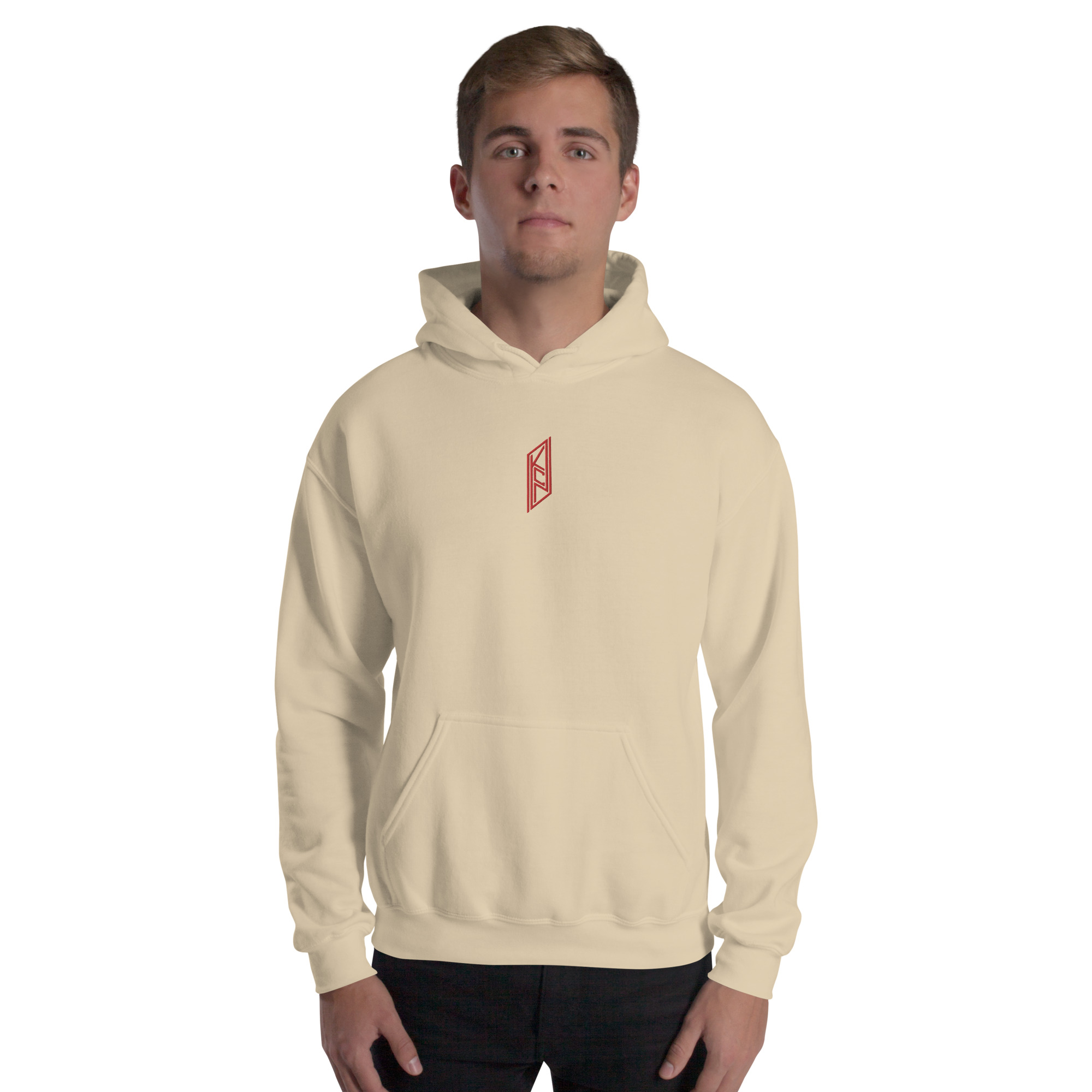 KCN Embroidered Tan Hoodie
