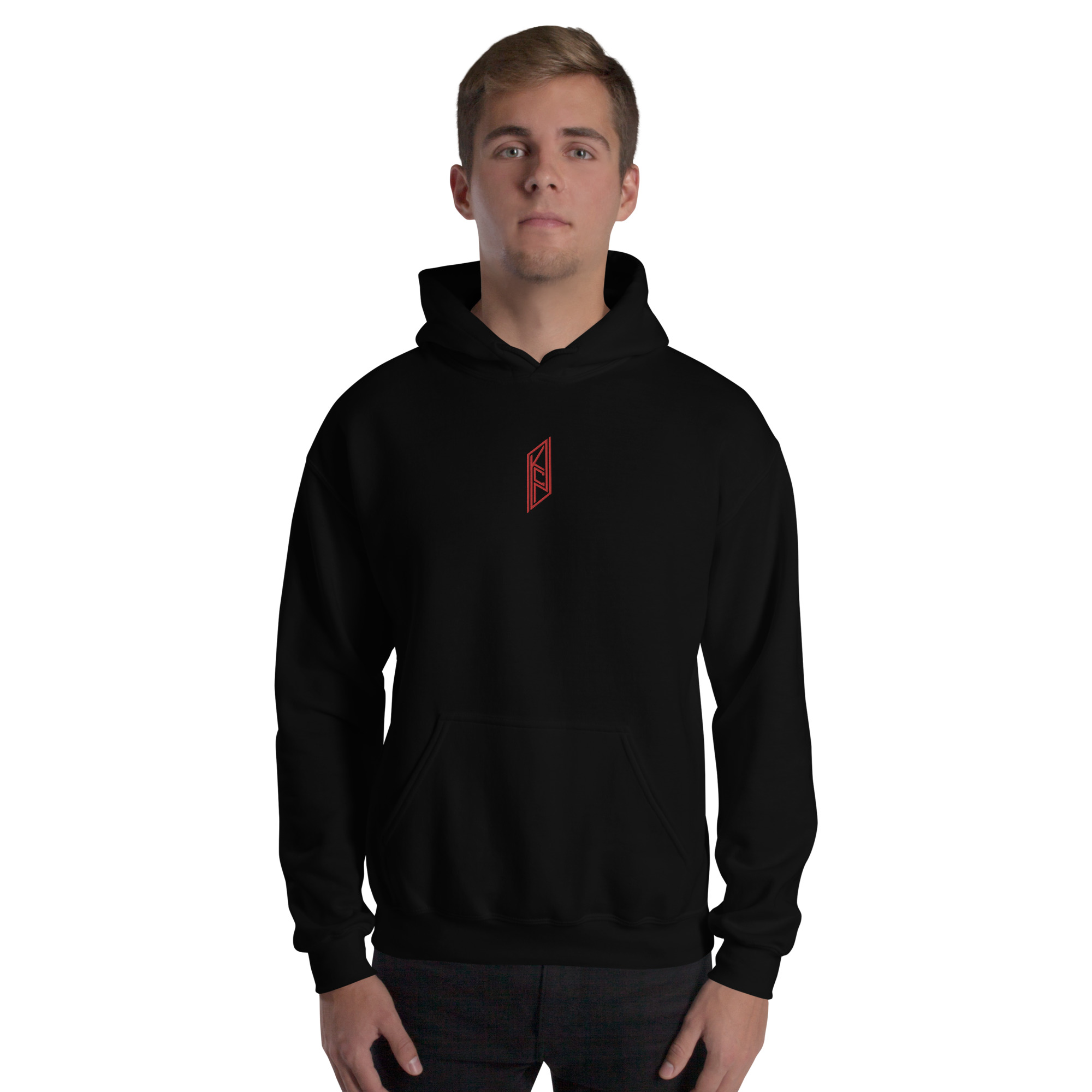 KCN Embroidered Black Hoodie