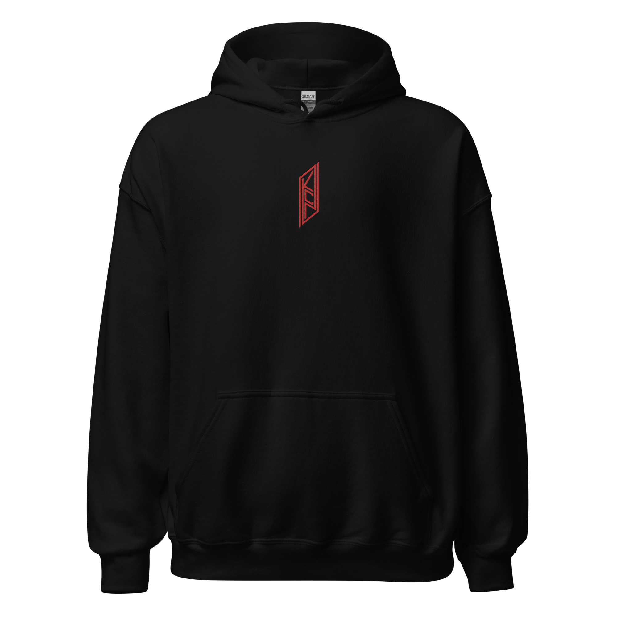 KCN Embroidered Black Hoodie