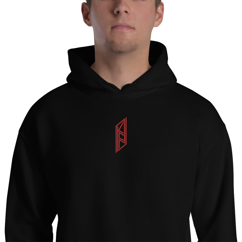 KCN Embroidered Black Hoodie