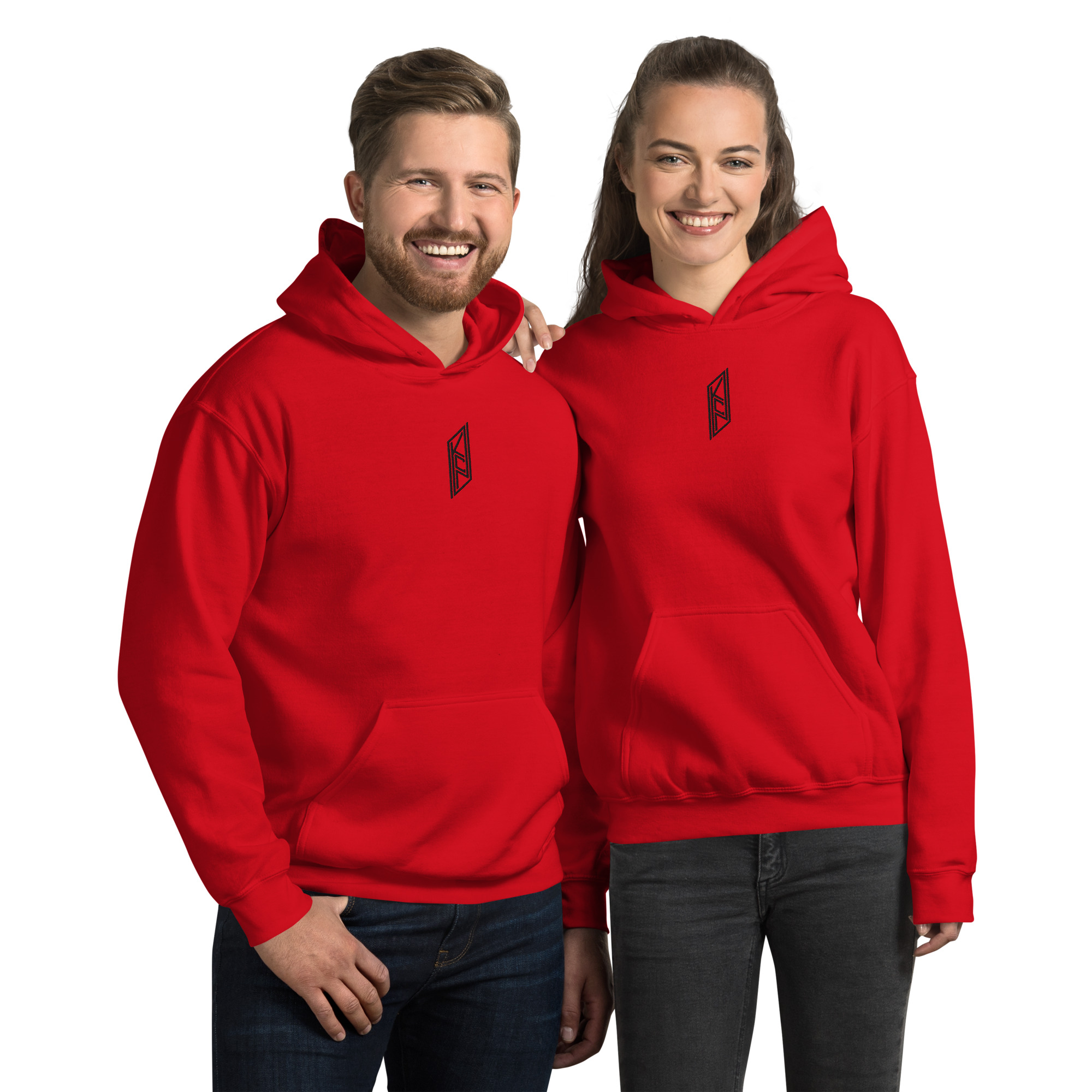 KCN Embroidered Red Hoodie