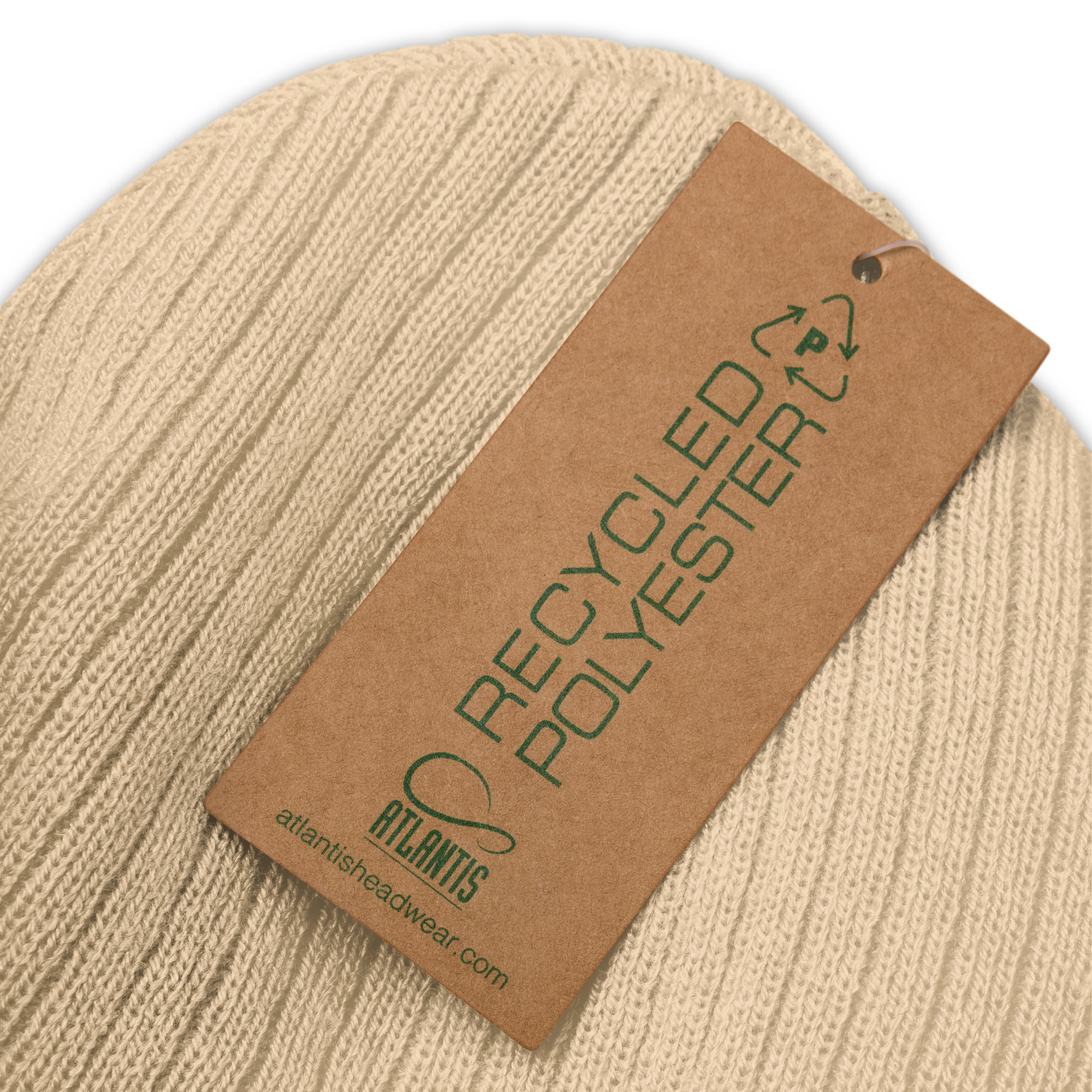 KCN Embroidered Tan Beanie