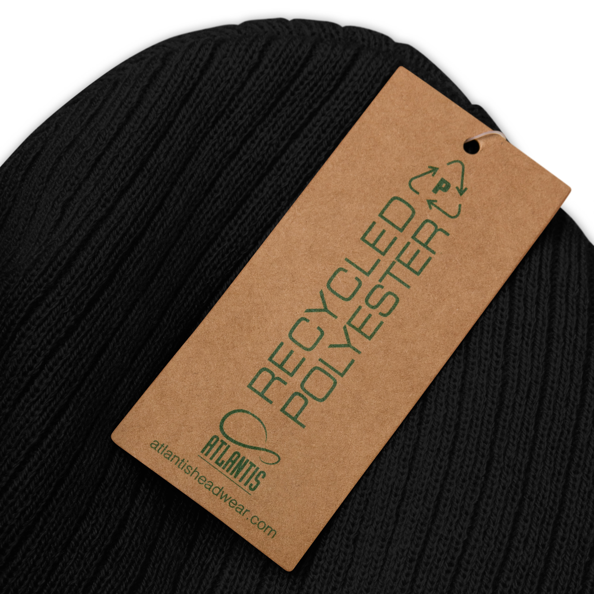KCN Embroidered Black Beanie