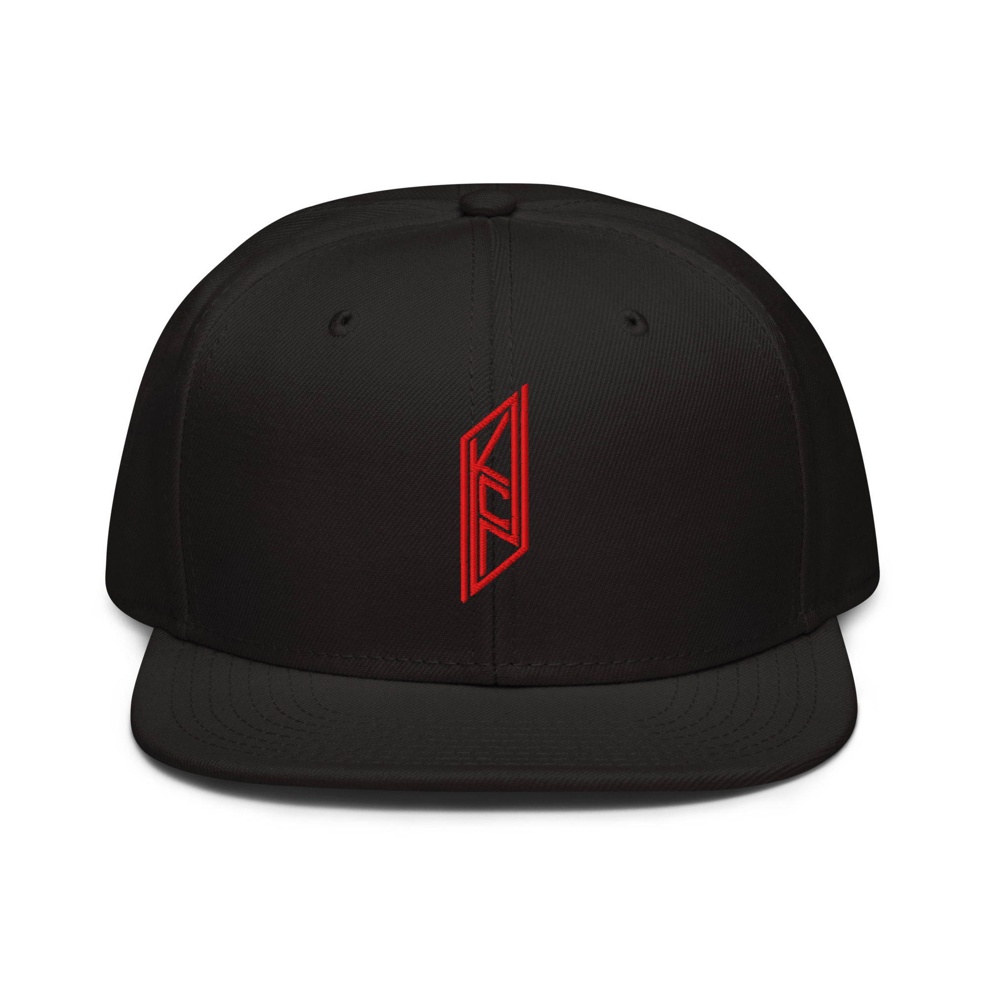 KCN Embroidered Black Snapback Hat