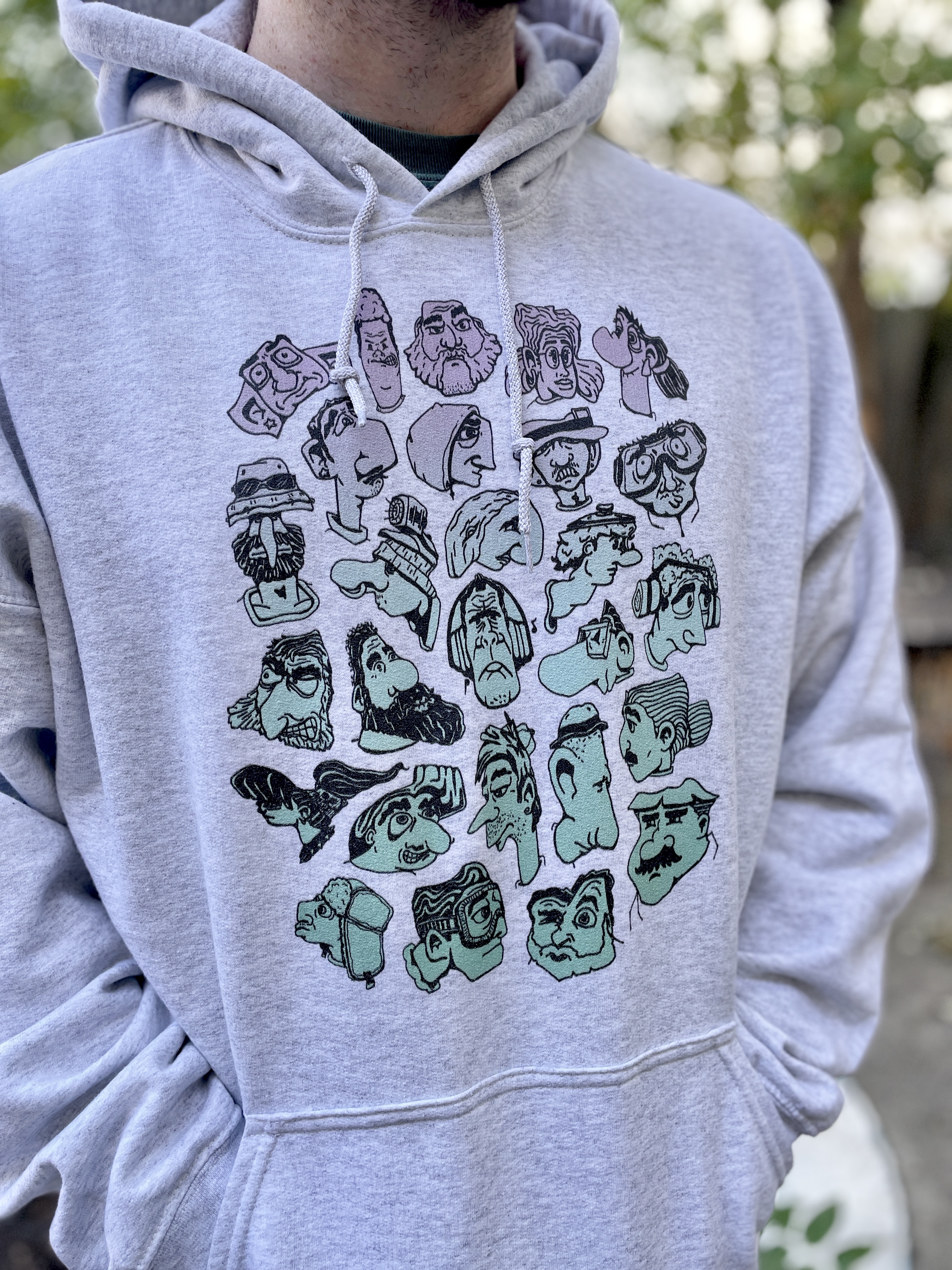 Faces! Ash Hoodie