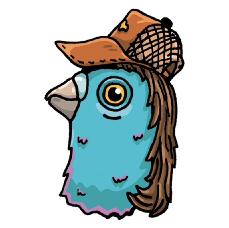 Mullet Pigeon Sticker
