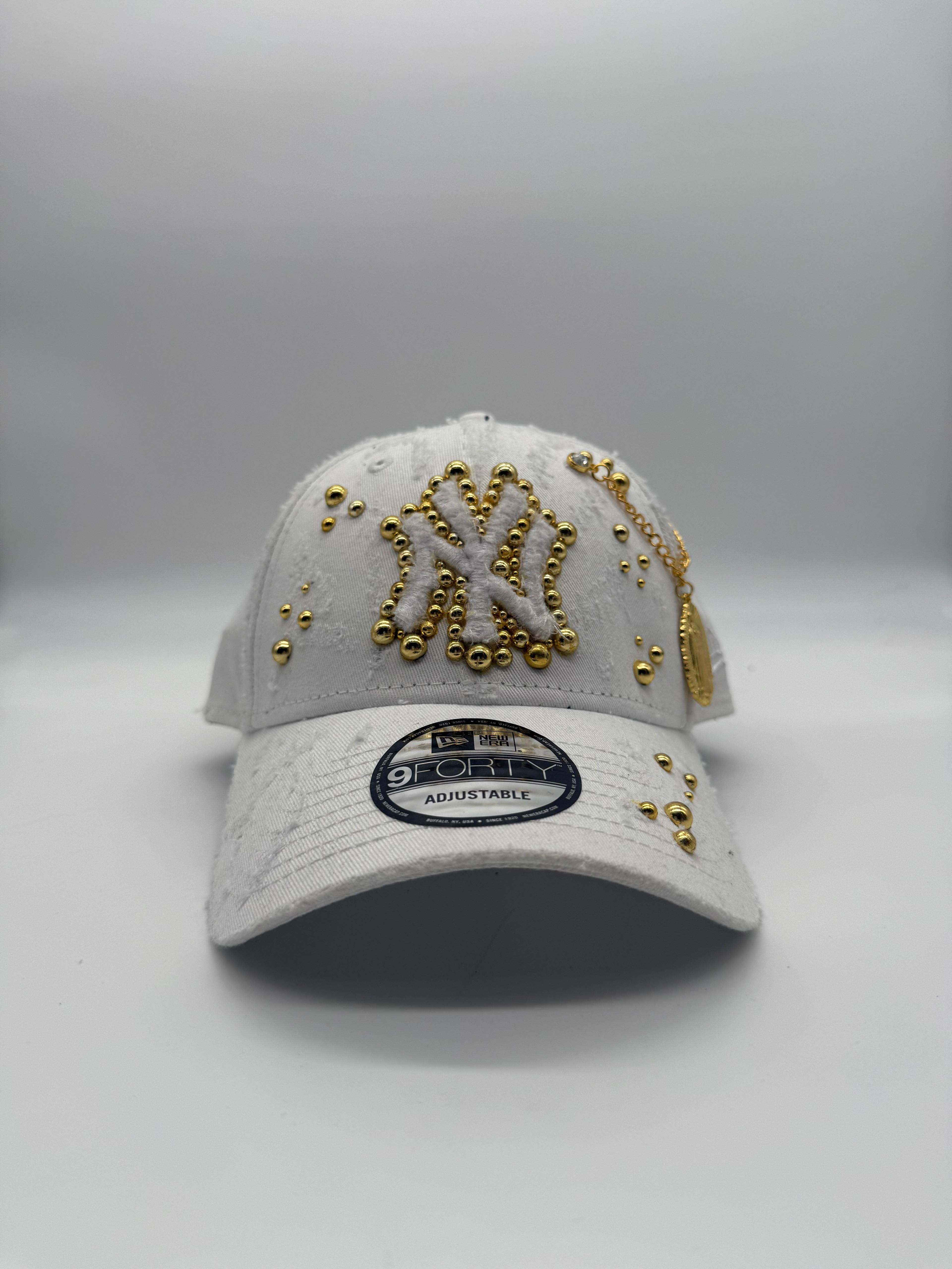 New York Curved "GOLDEN PEARLS" White