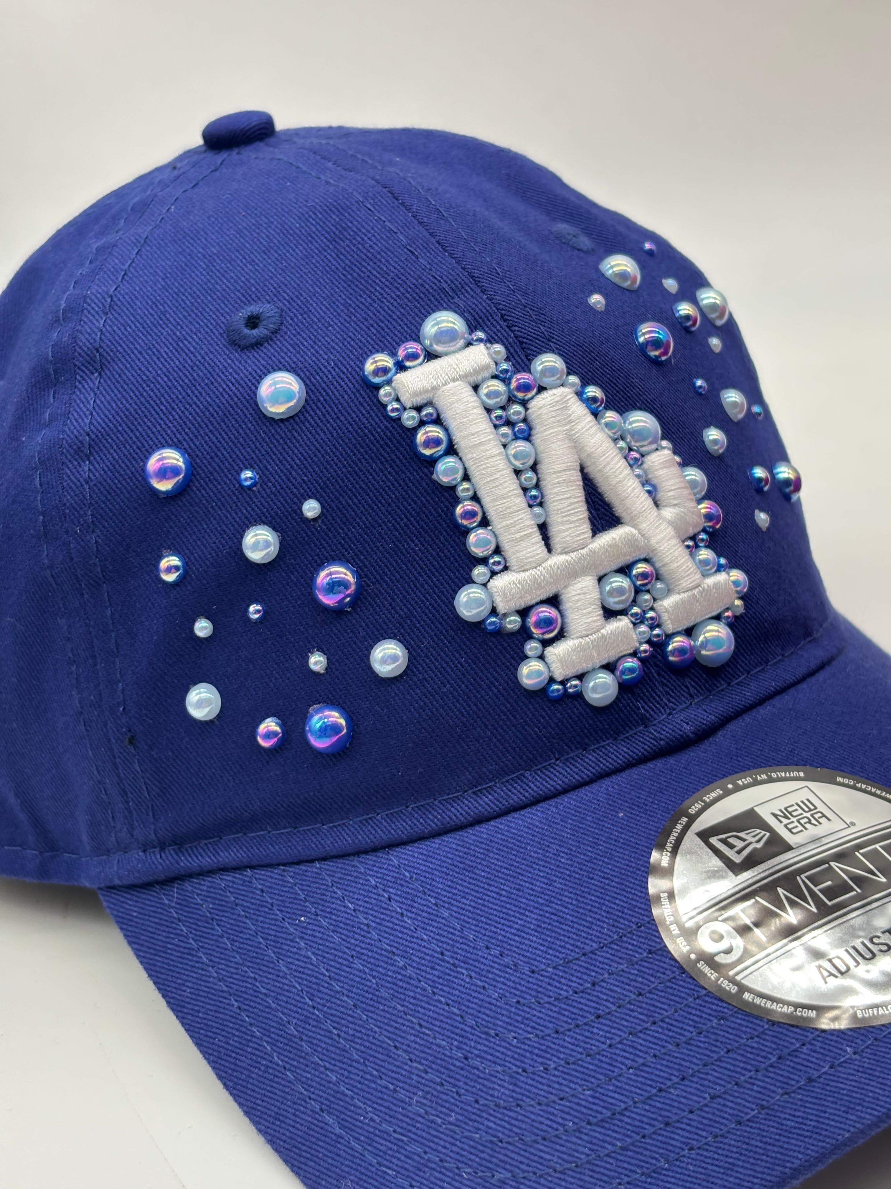 Los Angeles blue curved "SAPPHIRE PEARLS" 