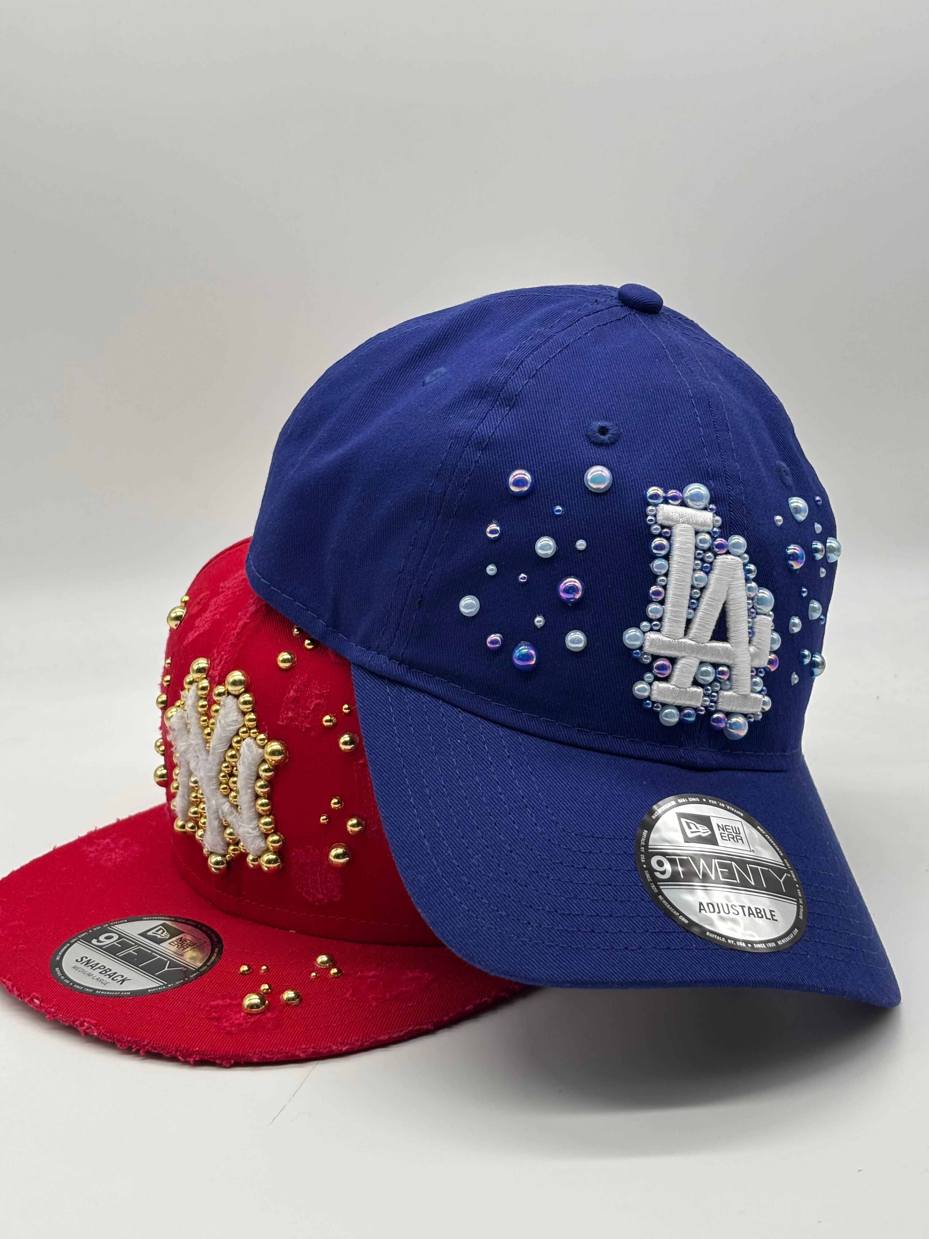 Los Angeles blue curved "SAPPHIRE PEARLS" 