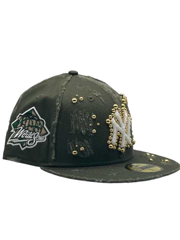 New York Green Fitted "Golden Pearls"