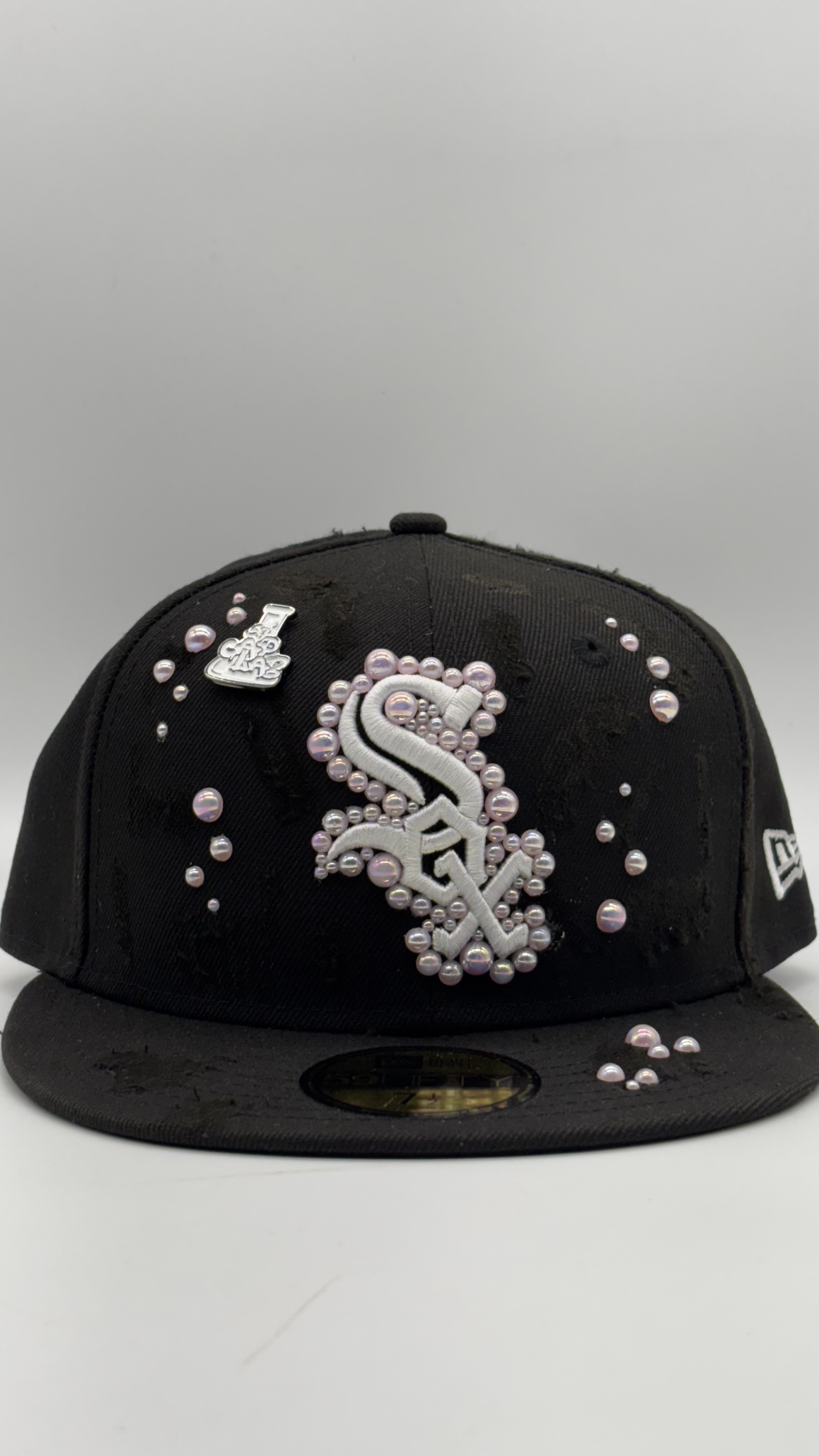 Chicago White Sox Black Fitted “PINK PEARLS”